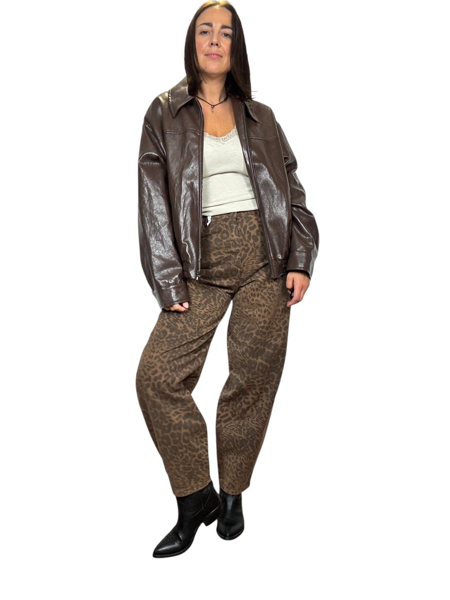 BOMBER LUCIDO IN ECOPELLE SUSY MIX