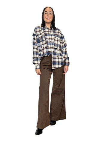 CAMICIA CHECK CON TASCHE FRONTALI MOTEL