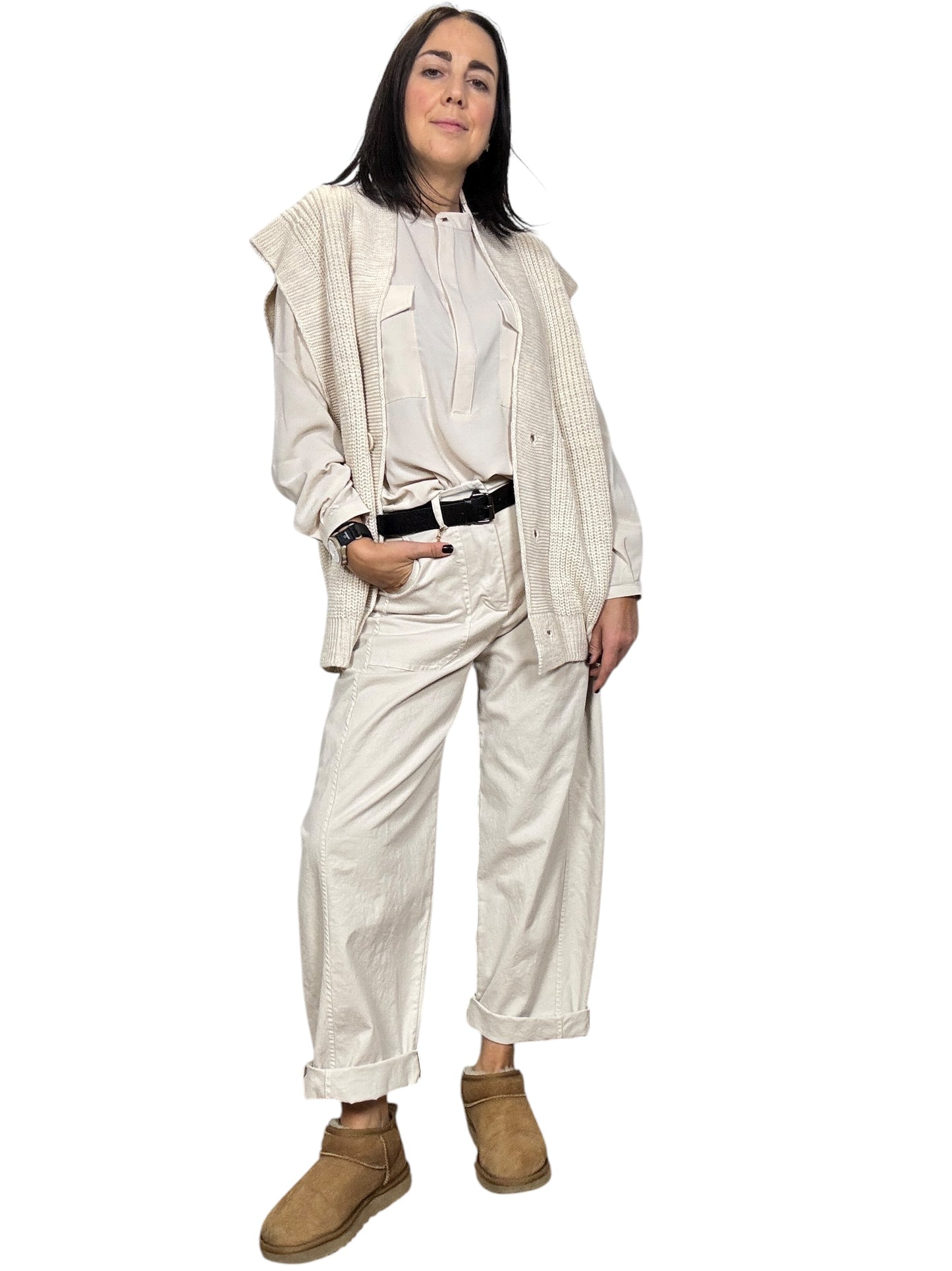 PANTALONE CARROT COLORATO SUSY MIX