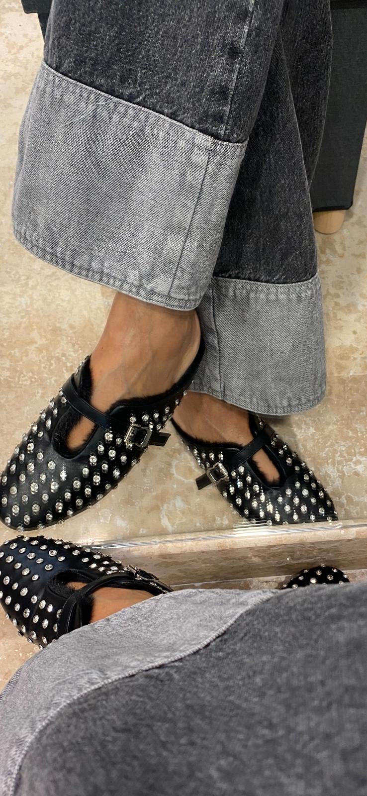 SABOT CON STRASS ED ECOPELLICCIA SUSY MIX