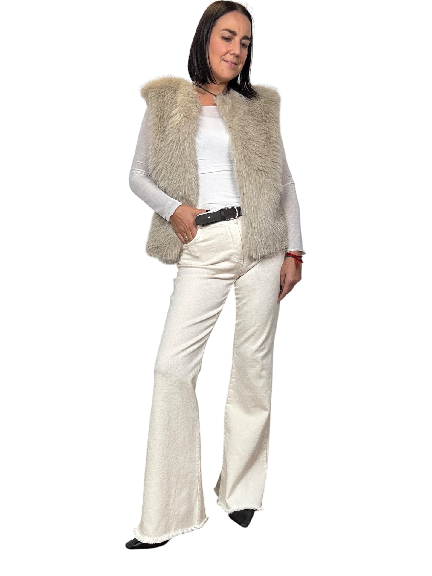 GILET ALANUI CON ECOPELLICCIA MOTEL