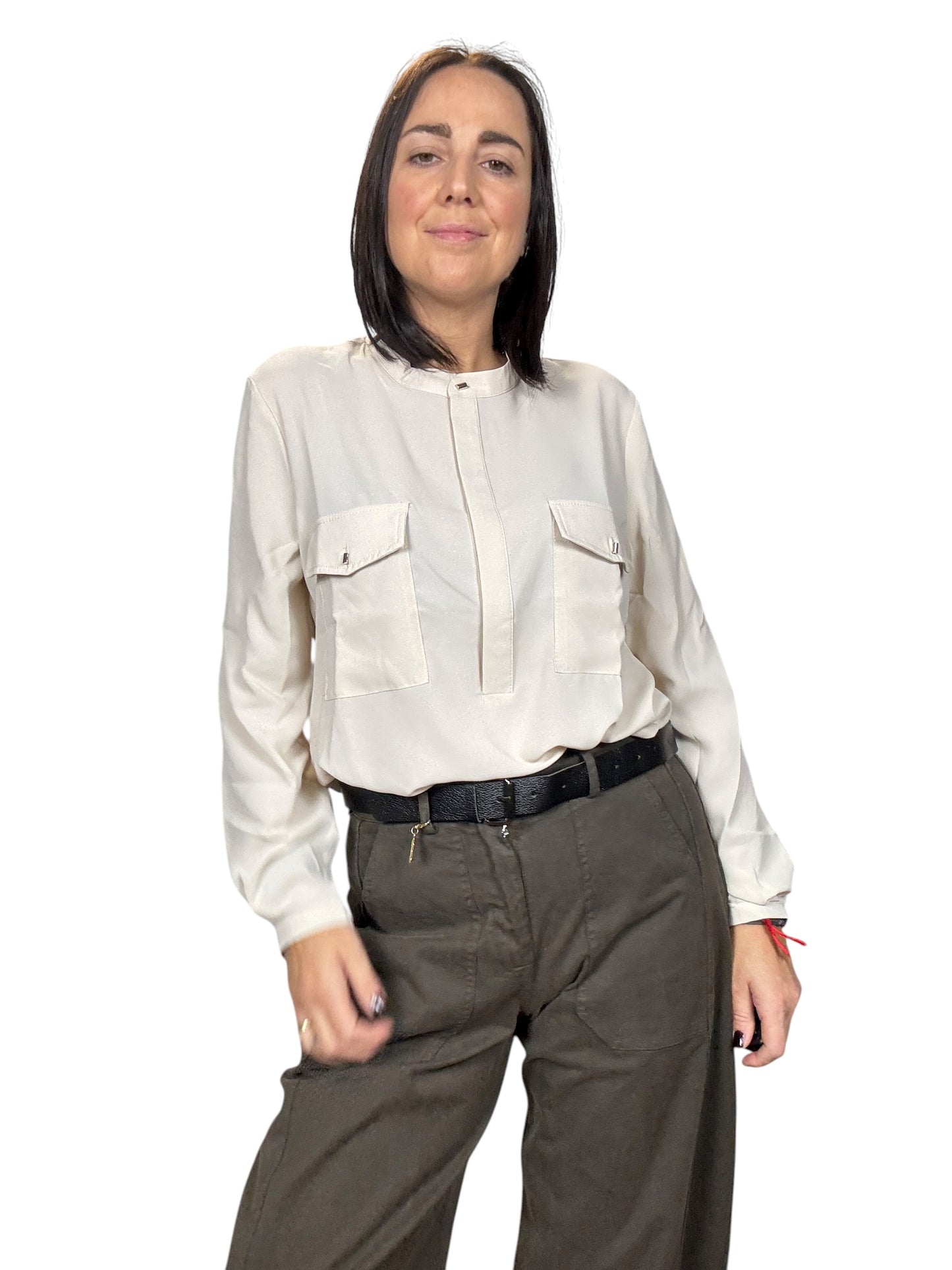 CAMICIA BOTTONI DORATI SUSY MIX