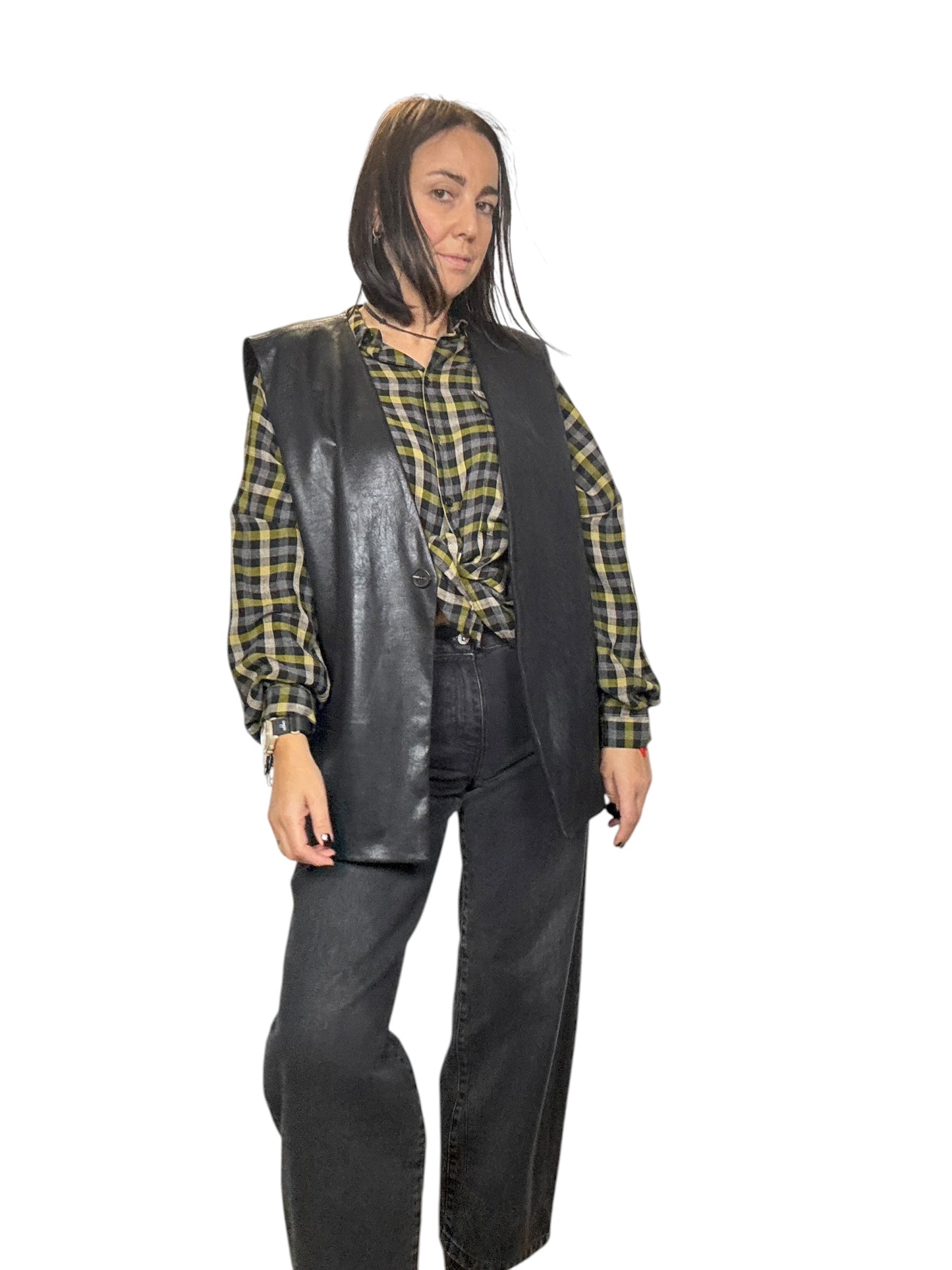 GILET ECOPELLE TENSIONE IN