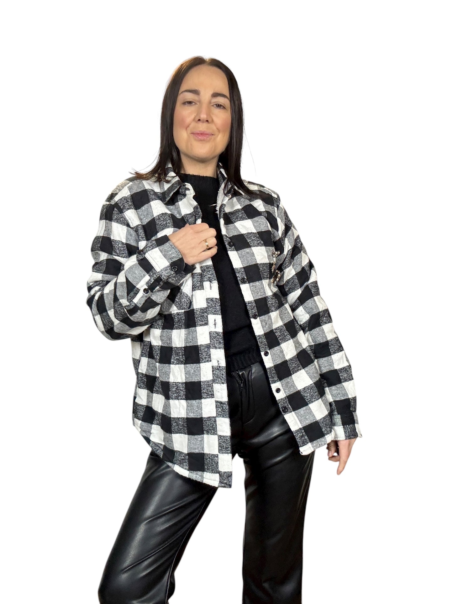 CAMICIA IN FLANELLA IMBOTTITA SUSY MIX