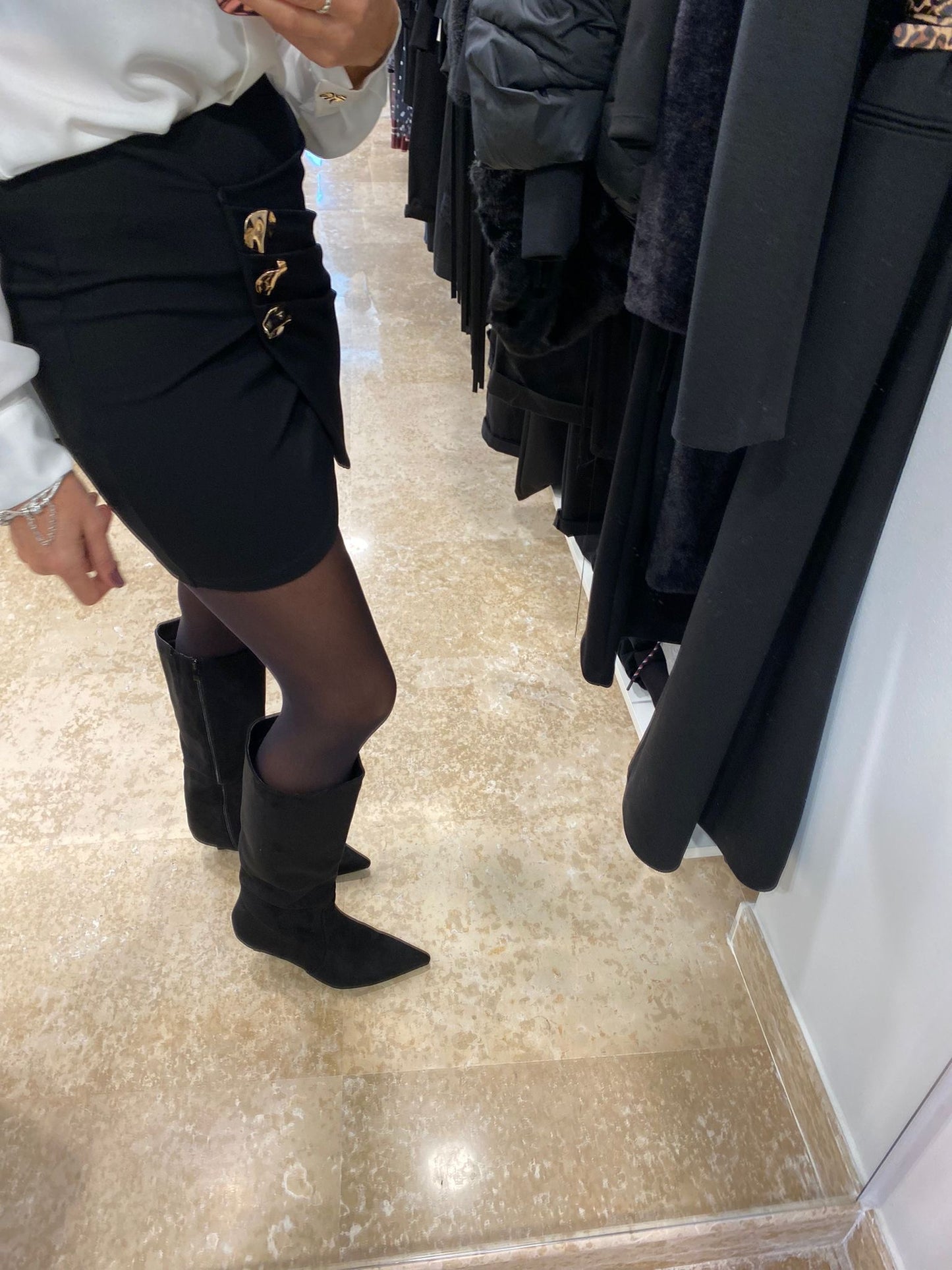 STIVALE IN ECO DAINETTO TACCO BASSO SUSY MIX