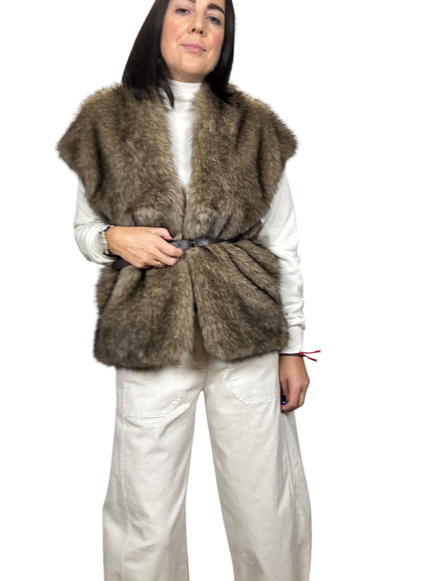 GILET IN ECOPELLICCIA SUSY MIX