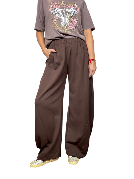 PANTALONE CARROT IN FELPA DIXIE