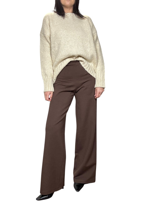 PANTALONE A PALAZZO IN PUNTO MILANO TENSIONE IN