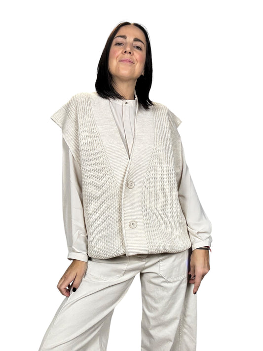 GILET OVER IN MAGLIA SUSY MIX