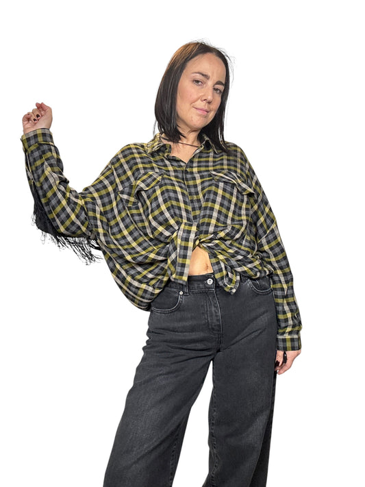 CAMICIA CHECK CON FRANGE DIXIE