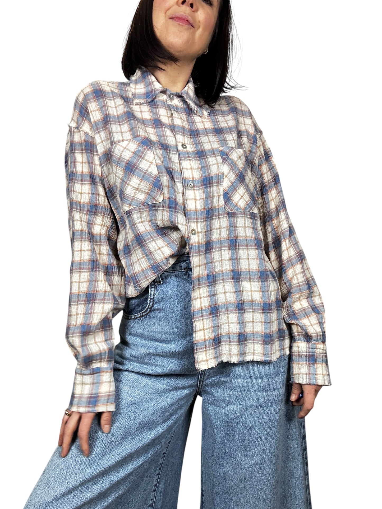 CAMICIA QUADRO AZZURRO HAVEONE