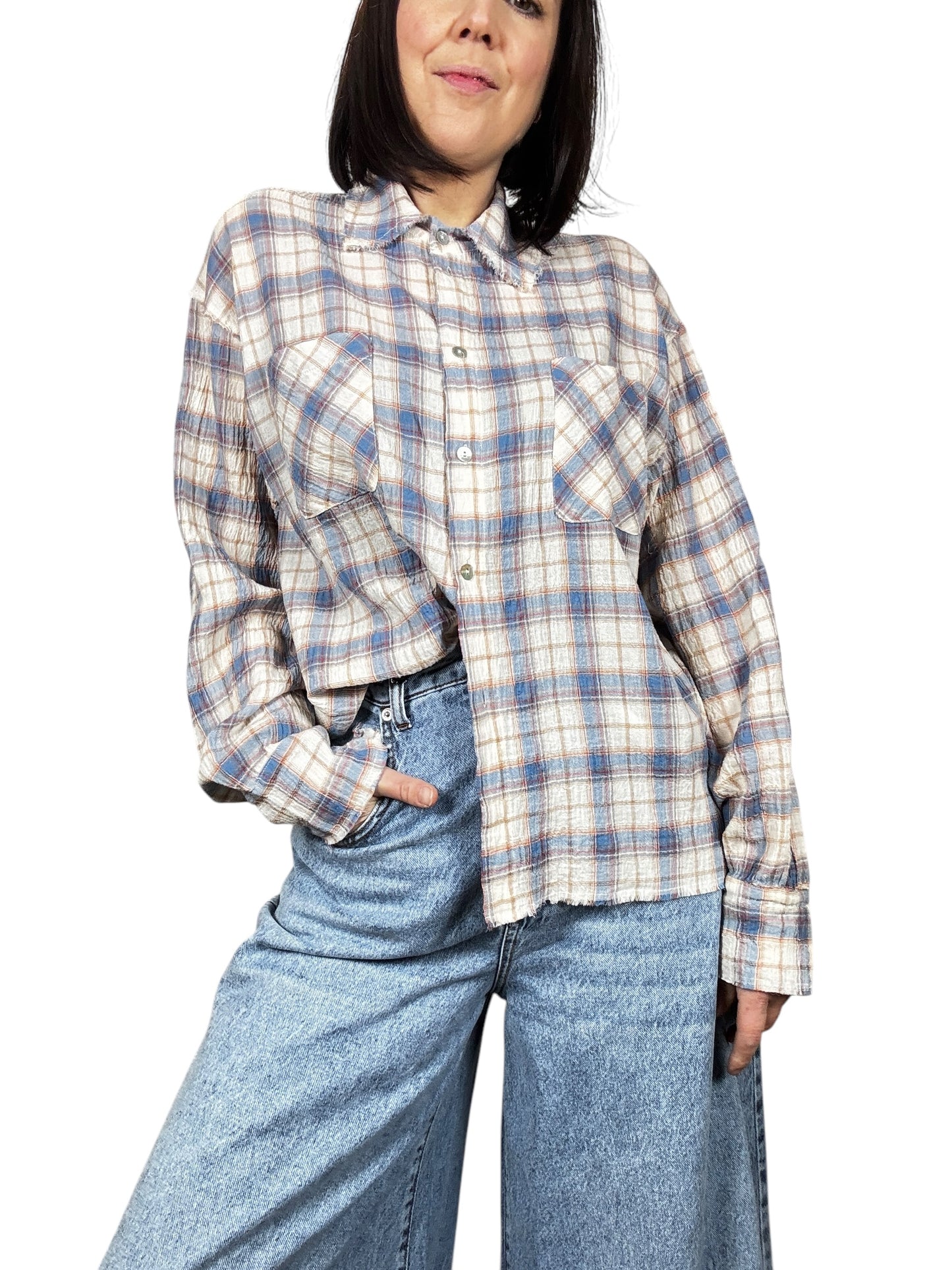 CAMICIA QUADRO AZZURRO HAVEONE