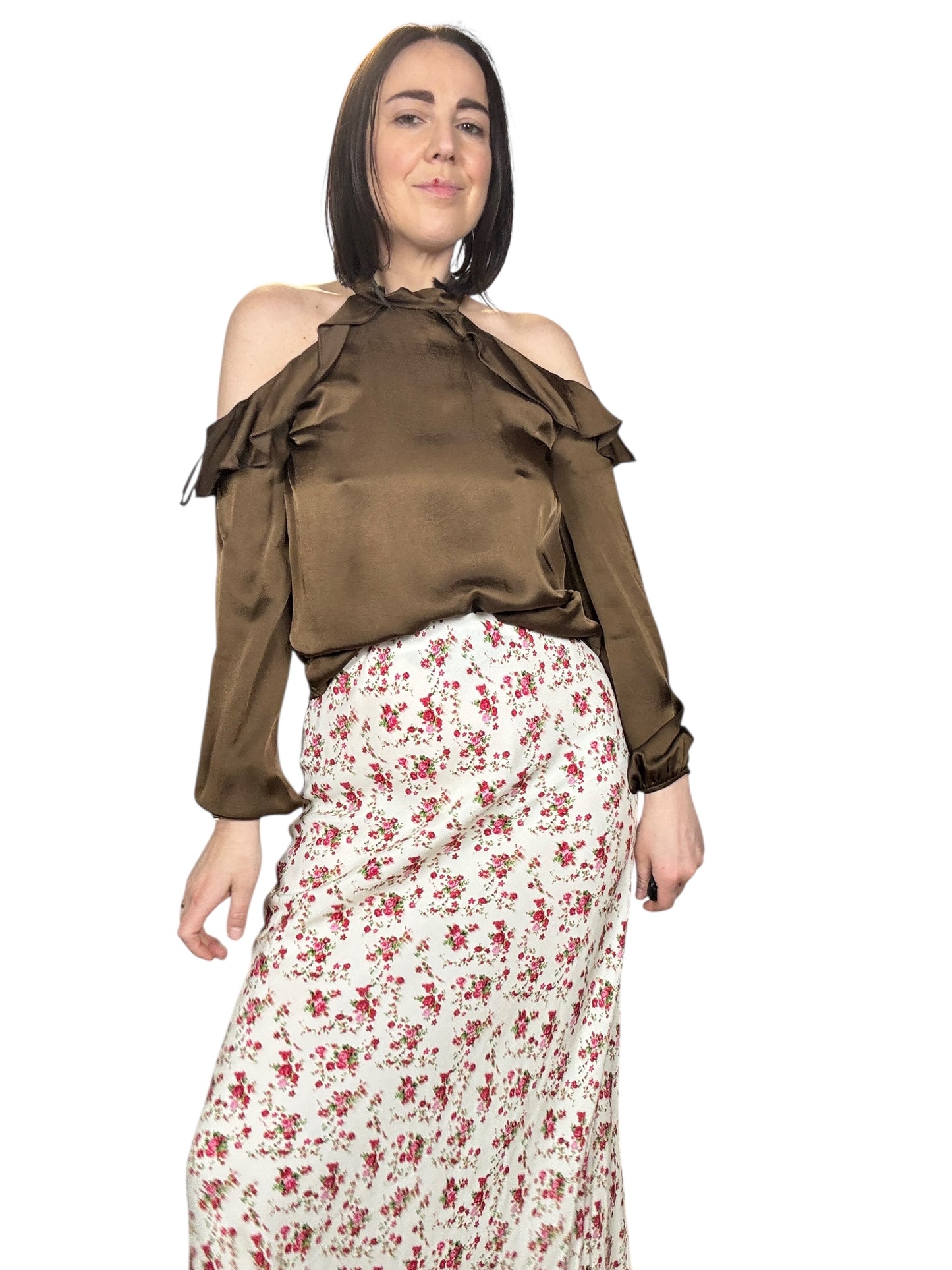 CAMICIA CUT OUT CON VOLANTS SUSY MIX