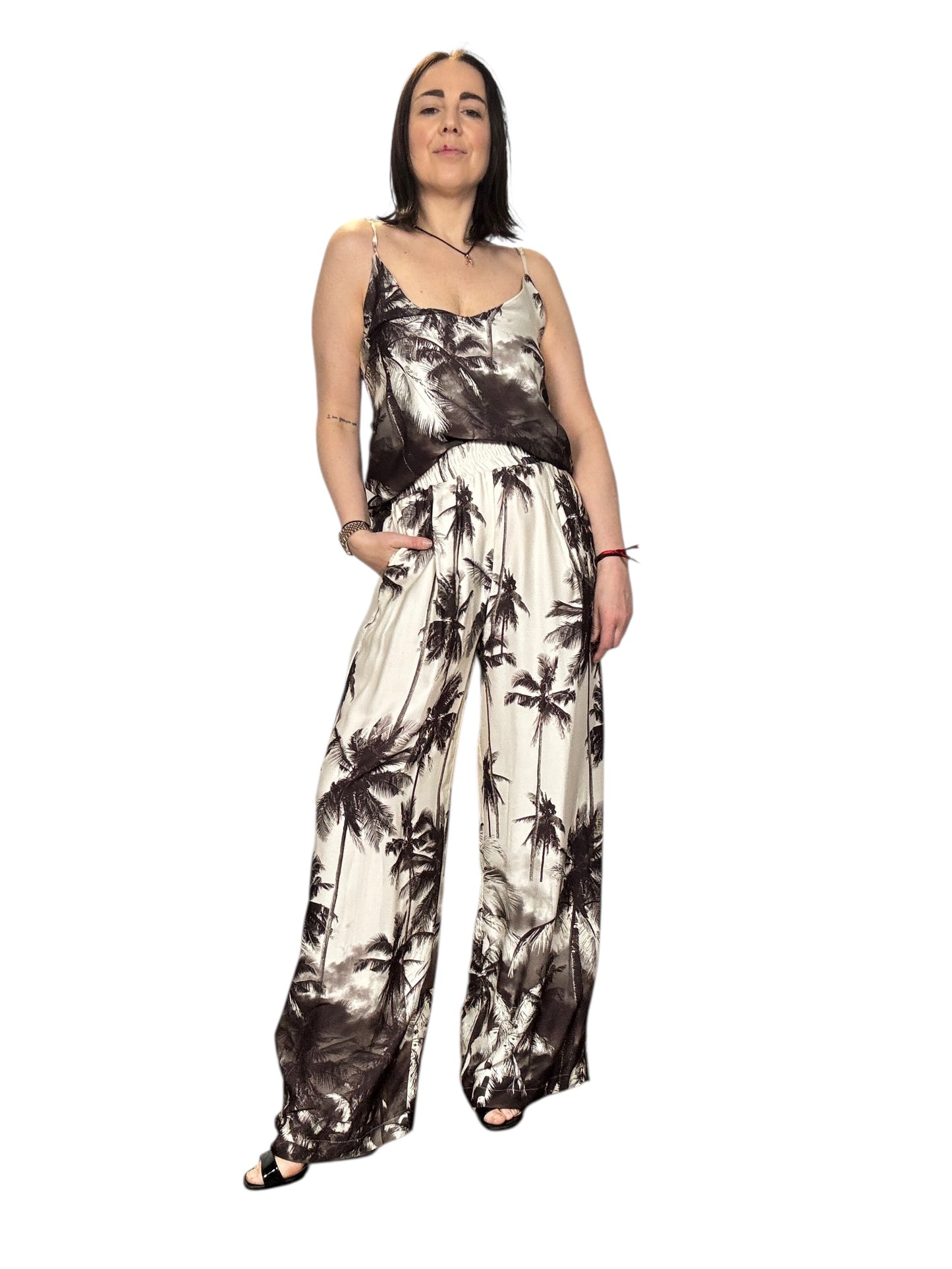 PANTALONE STAMPA PALME VICOLO