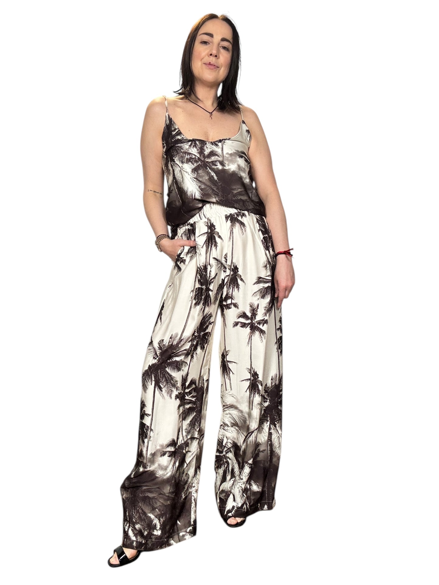 PANTALONE STAMPA PALME VICOLO