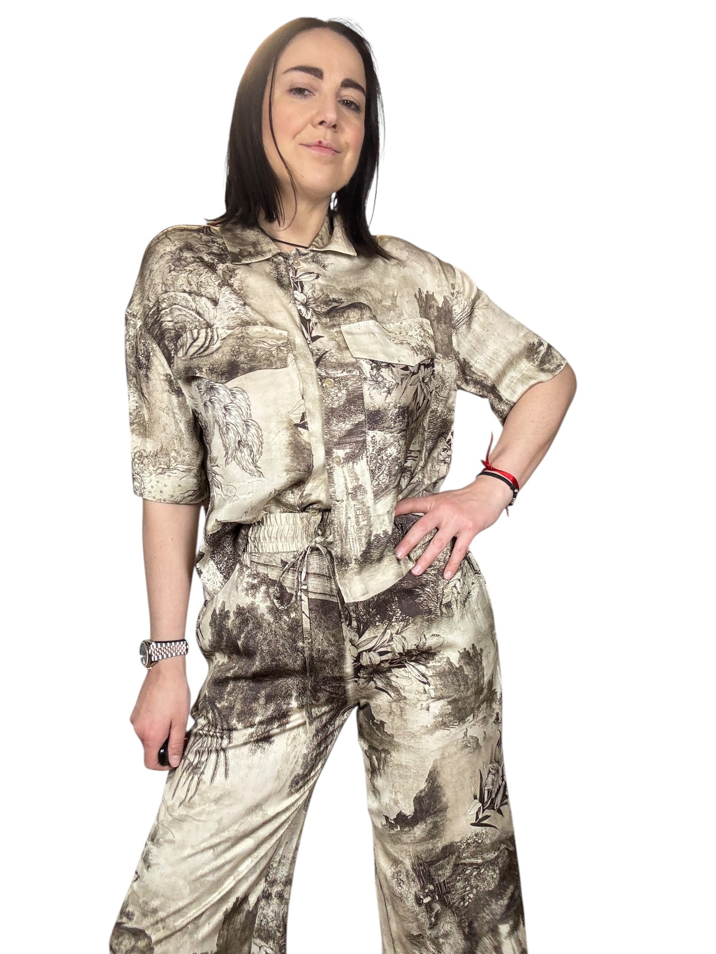 PANTALONE STAMPA ASTRATTA VICOLO