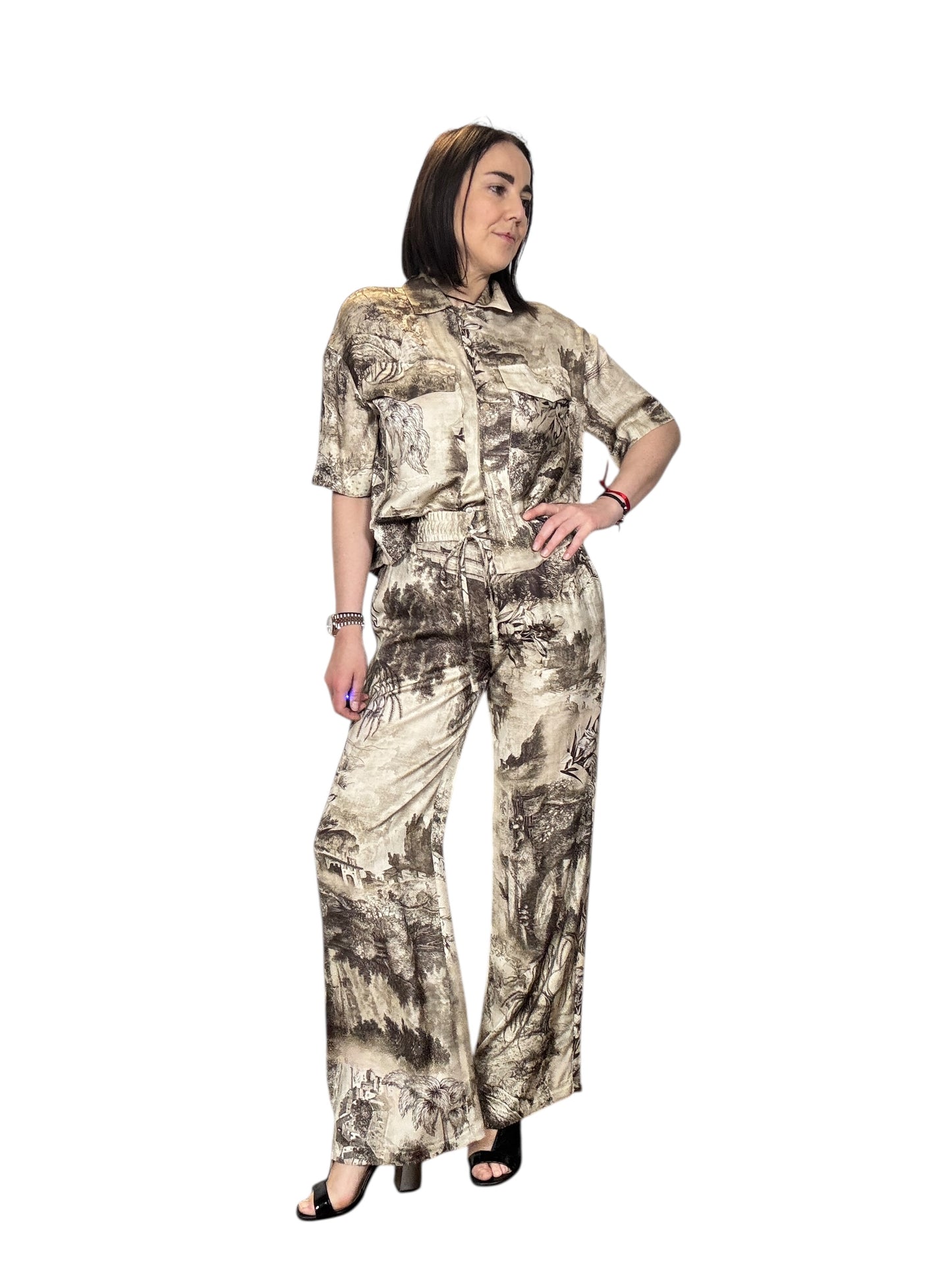 PANTALONE STAMPA ASTRATTA VICOLO