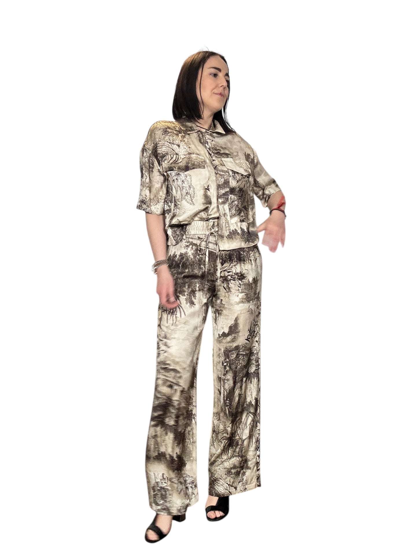 PANTALONE STAMPA ASTRATTA VICOLO