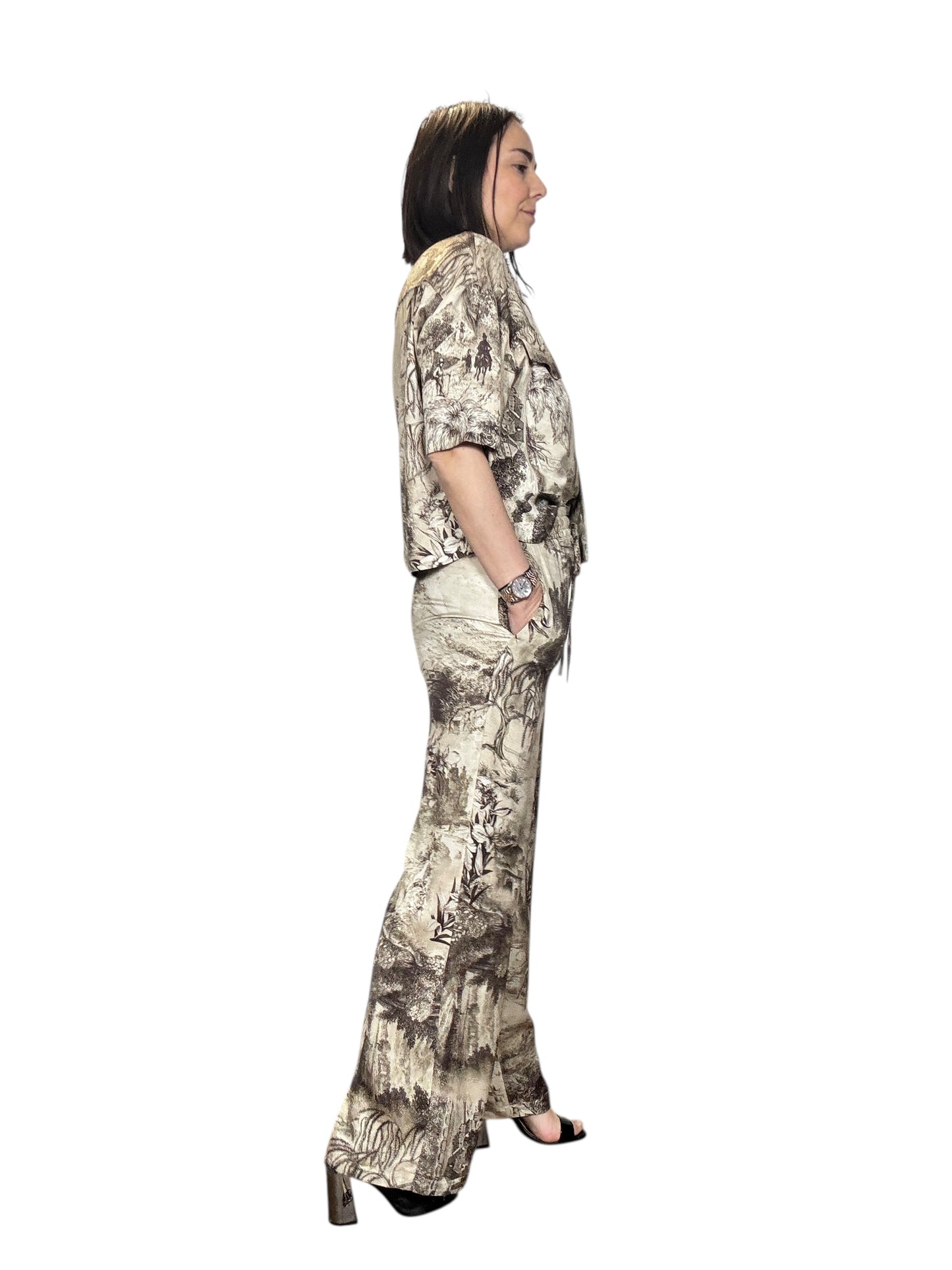 PANTALONE STAMPA ASTRATTA VICOLO