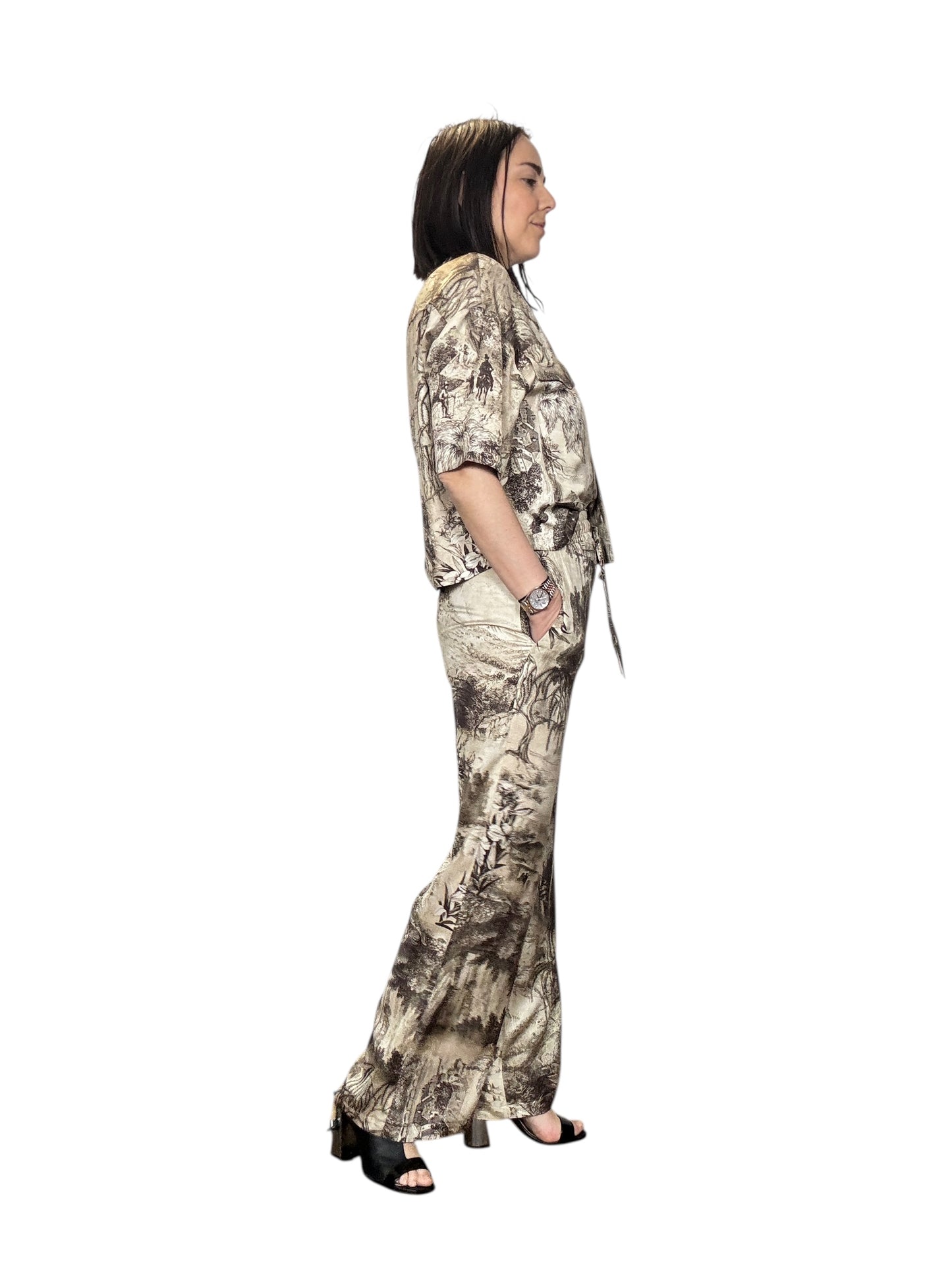 PANTALONE STAMPA ASTRATTA VICOLO