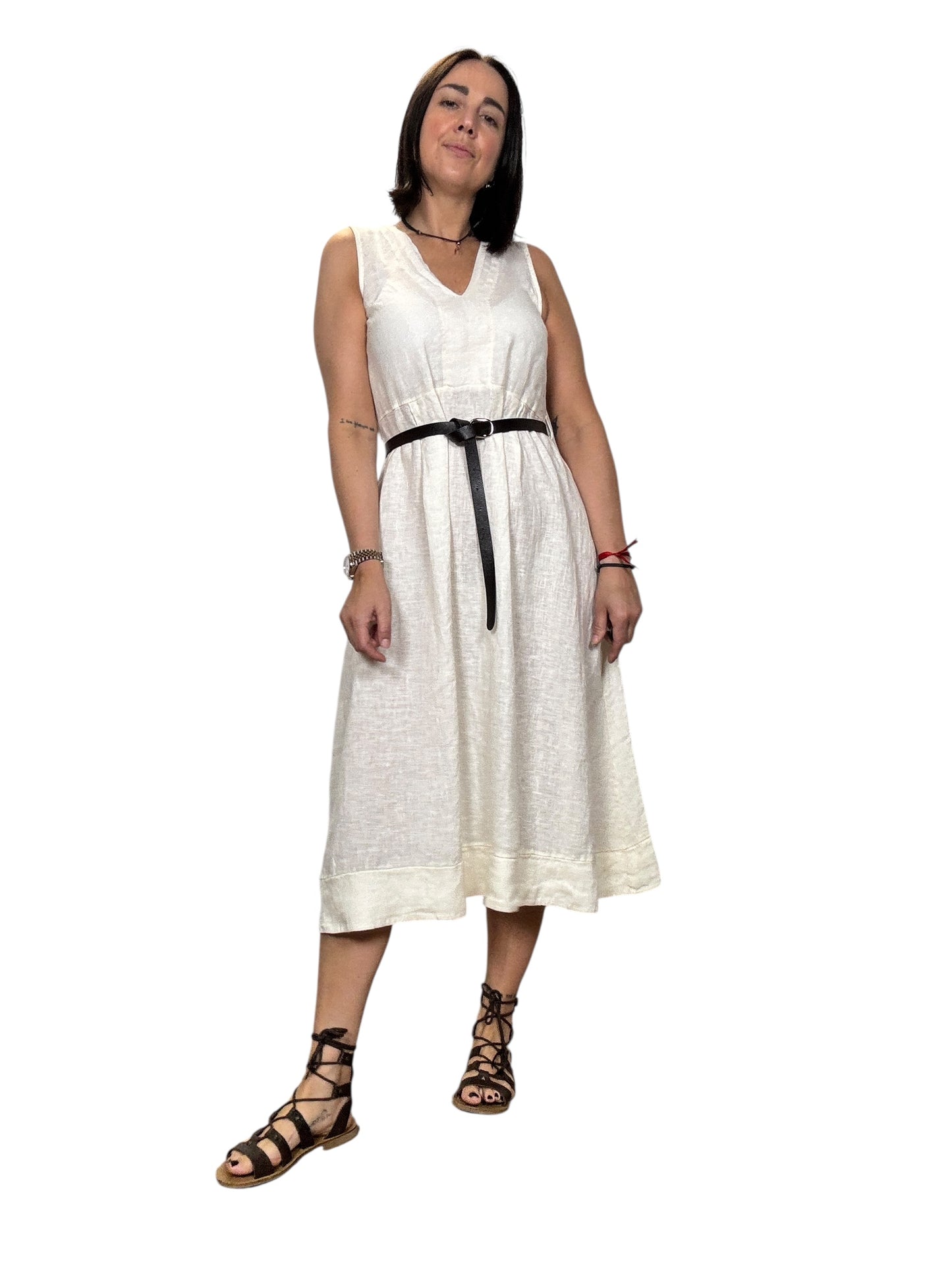 ABITO MIDI IN LINO VICOLO