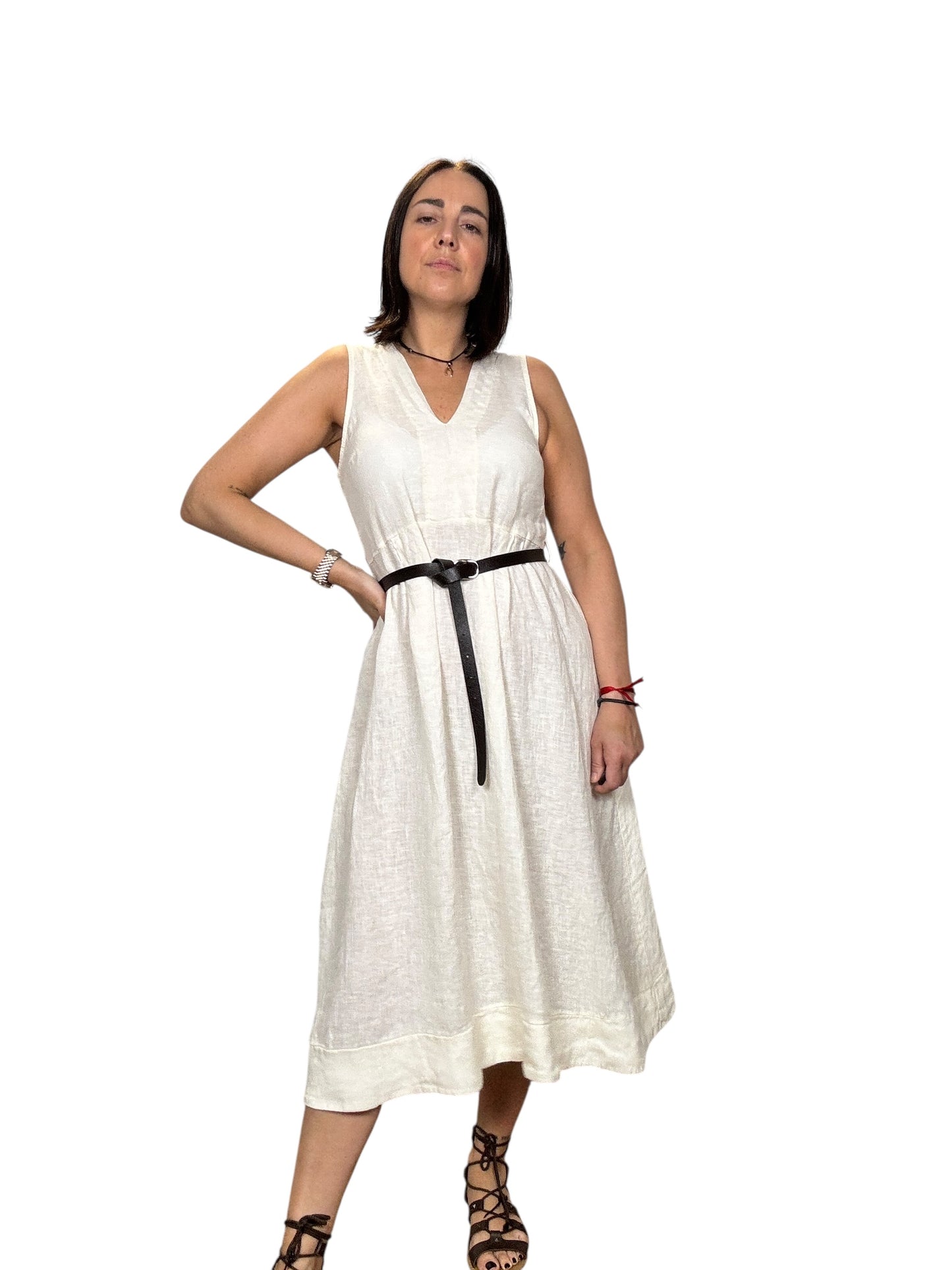ABITO MIDI IN LINO VICOLO