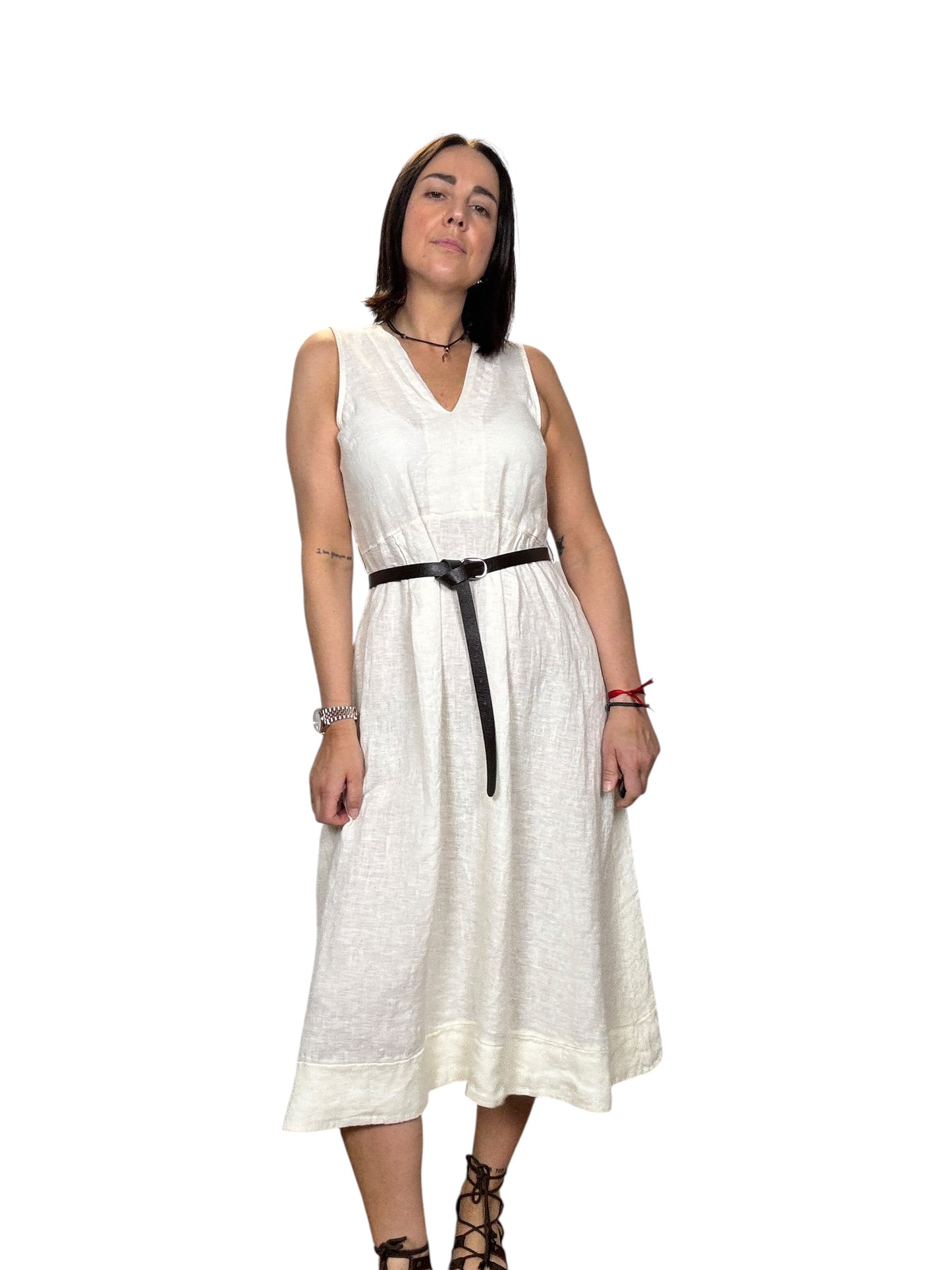 ABITO MIDI IN LINO VICOLO