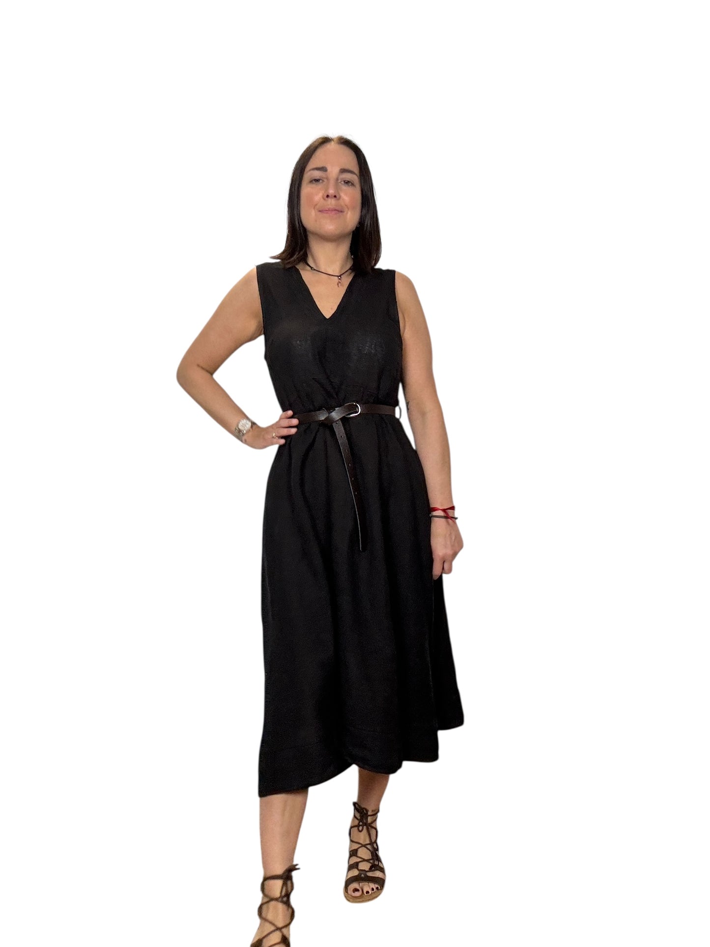 ABITO MIDI IN LINO VICOLO