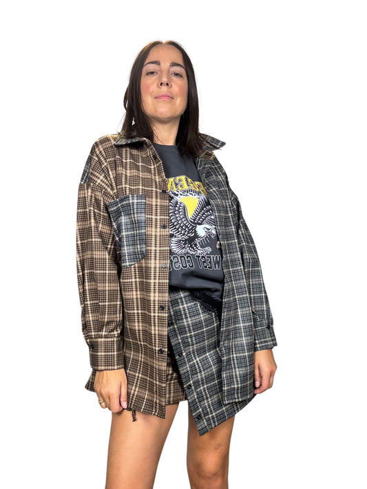 CAMICIA CHECK DOPPIO COLORE DIXIE