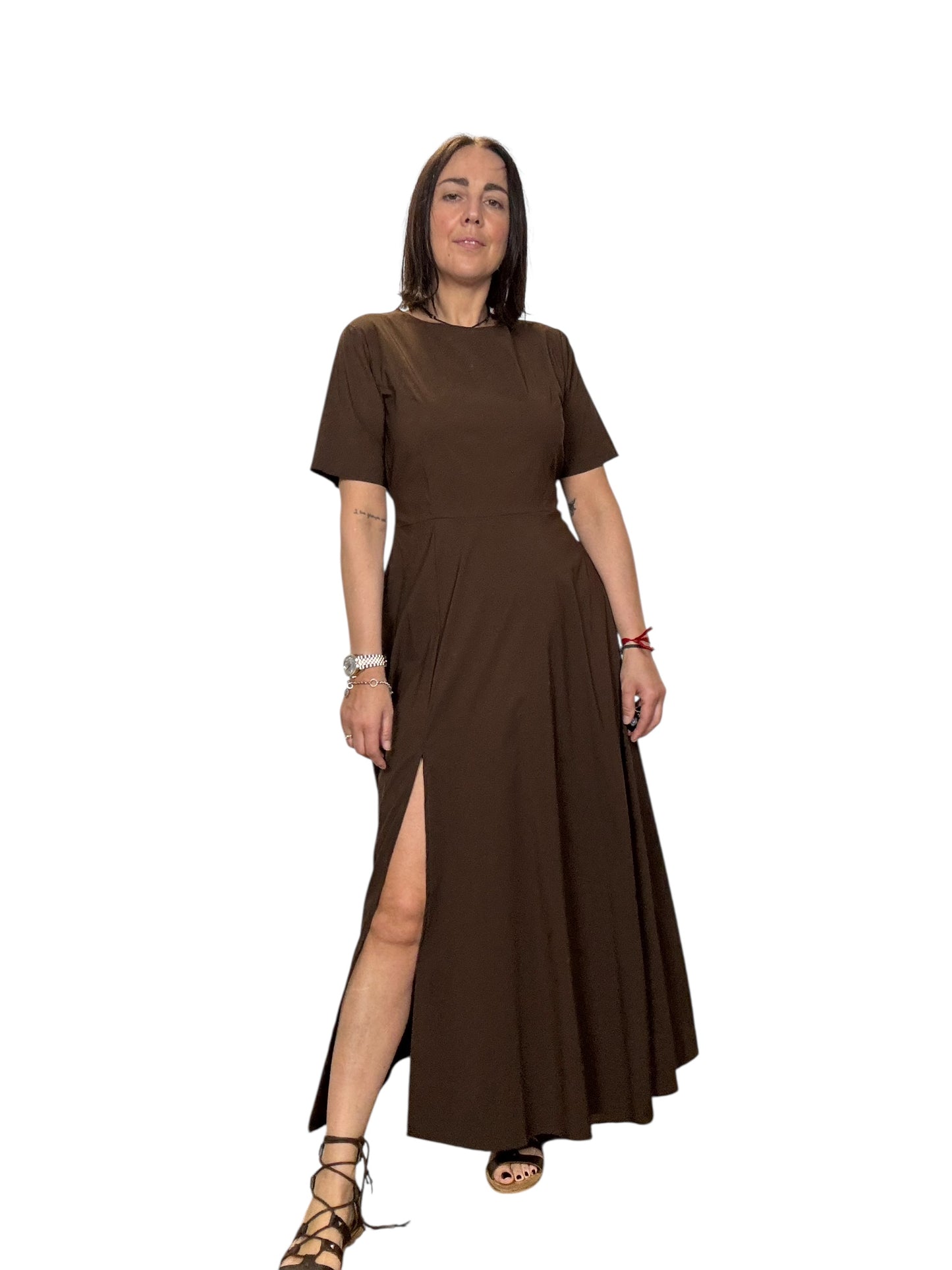 ABITO LUNGO CON SPACCO SUSY MIX