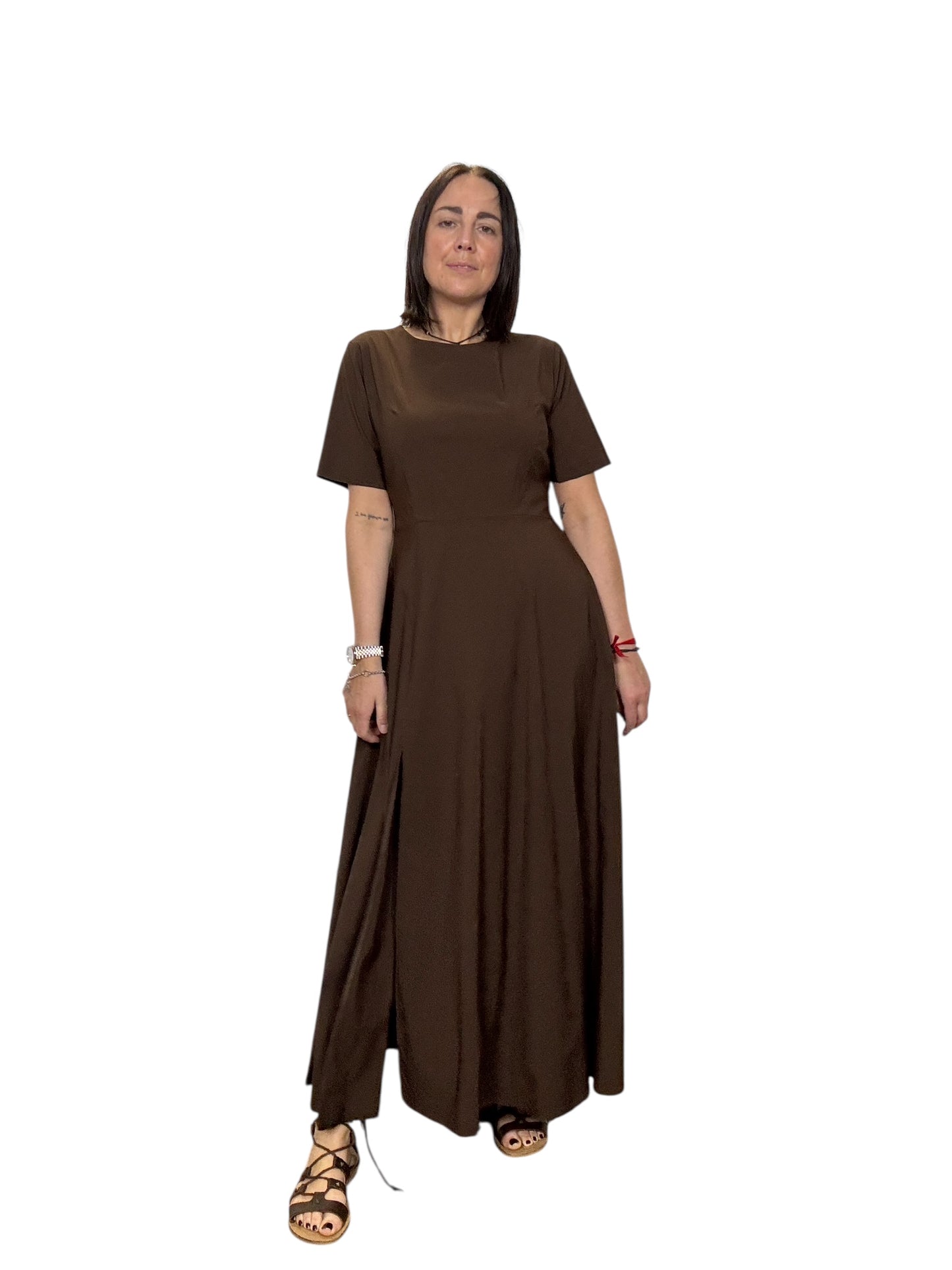 ABITO LUNGO CON SPACCO SUSY MIX