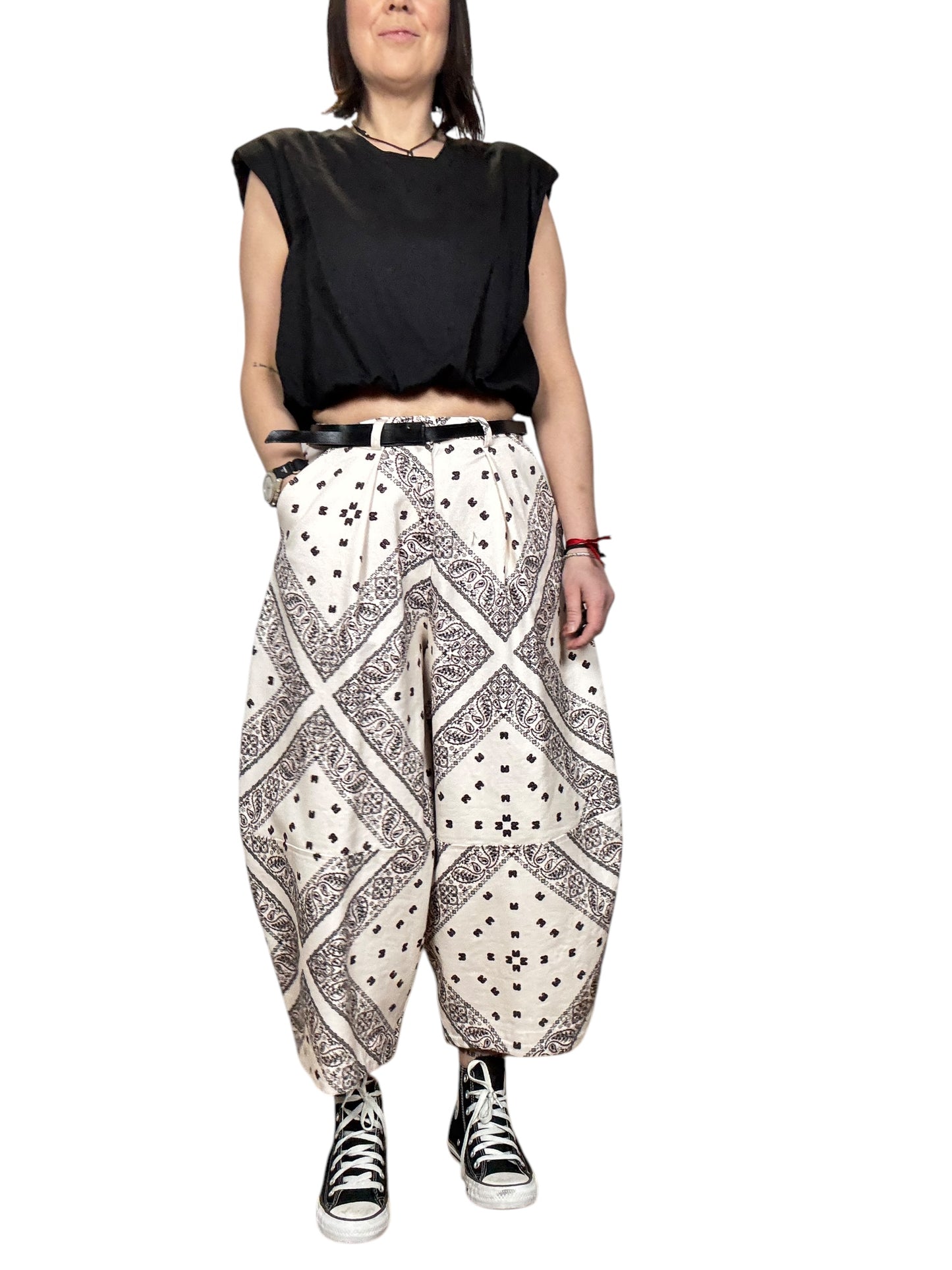 PANTALONE BALOON STAMPA BANDANA DIXIE