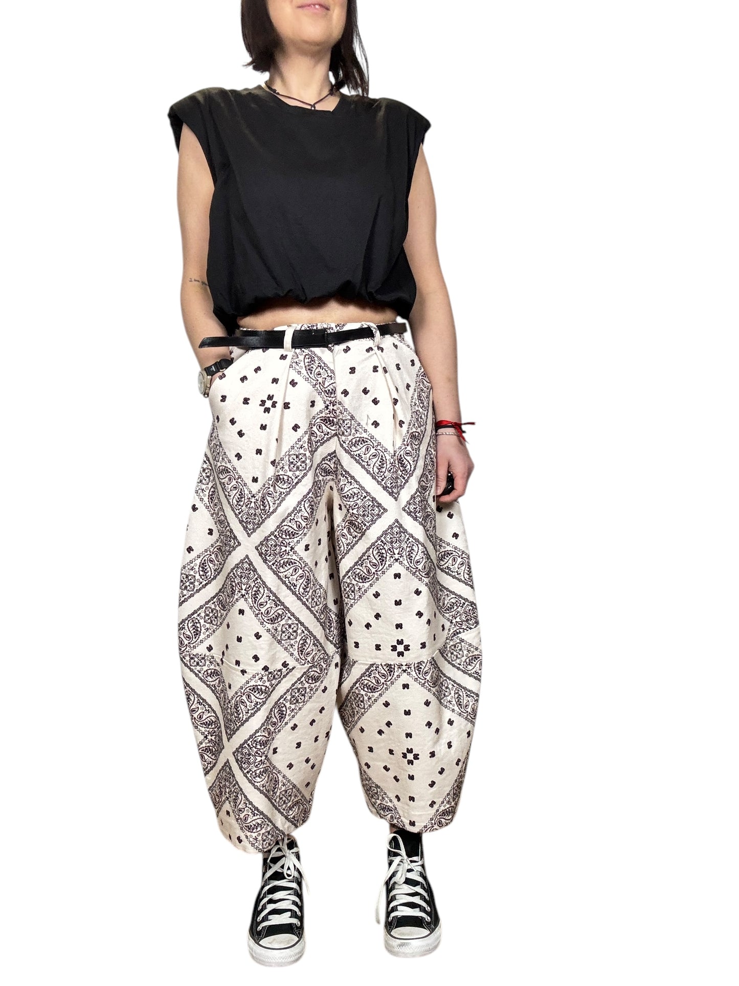 PANTALONE BALOON STAMPA BANDANA DIXIE