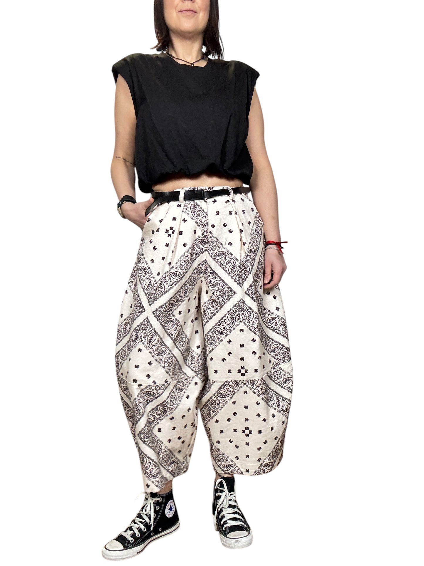 PANTALONE BALOON STAMPA BANDANA DIXIE