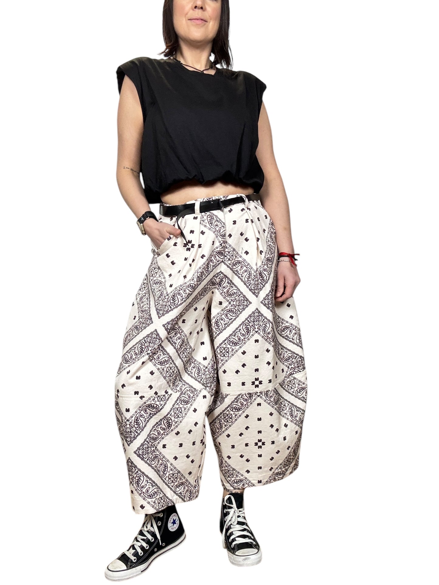 PANTALONE BALOON STAMPA BANDANA DIXIE