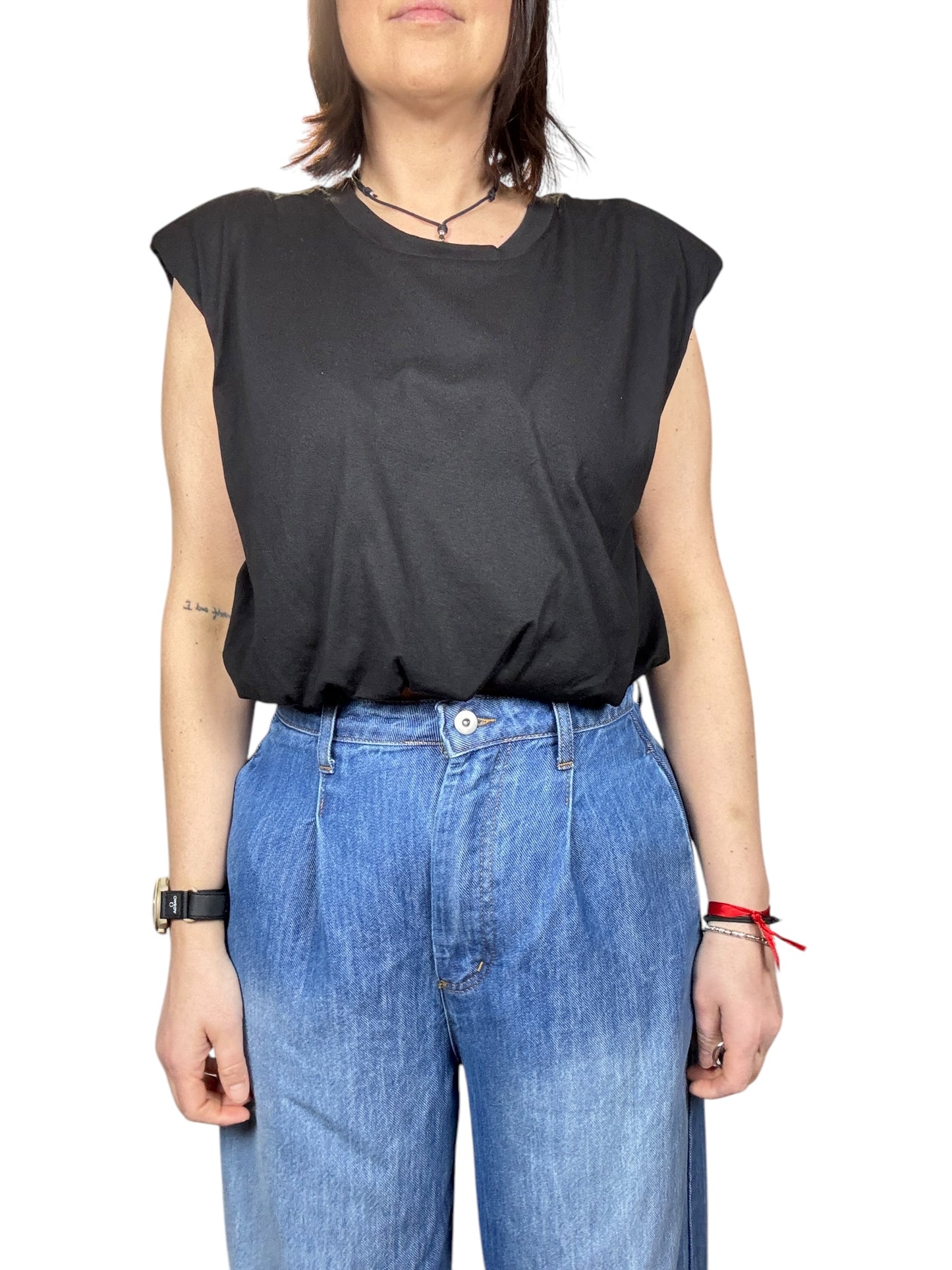 MAGLIETTA CROPPED CON OVATTA HAVEONE