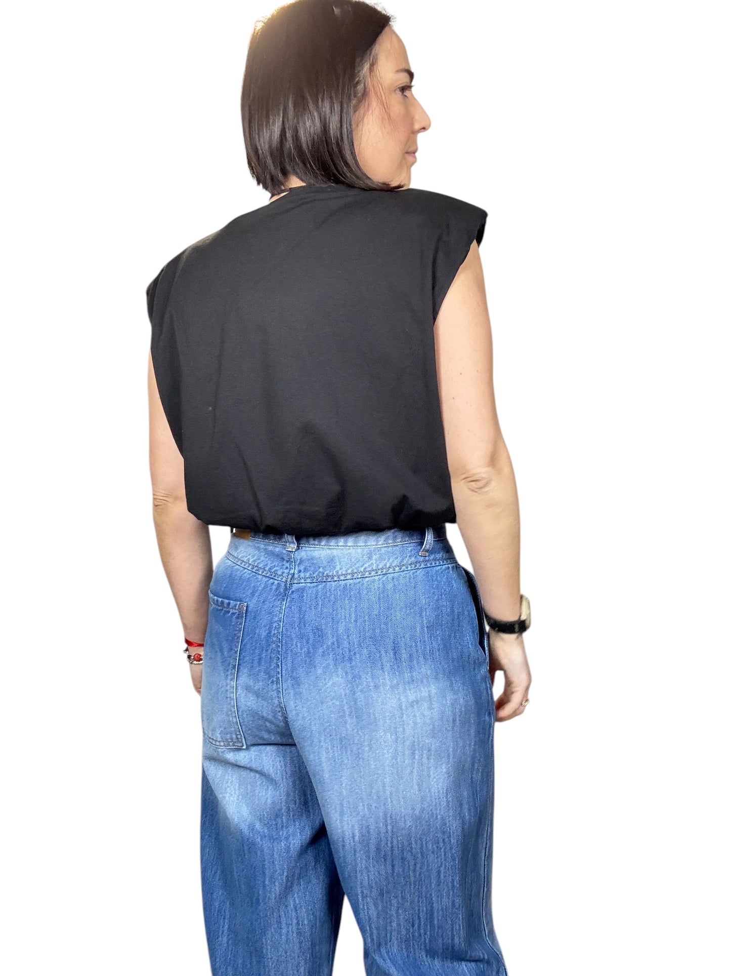MAGLIETTA CROPPED CON OVATTA HAVEONE