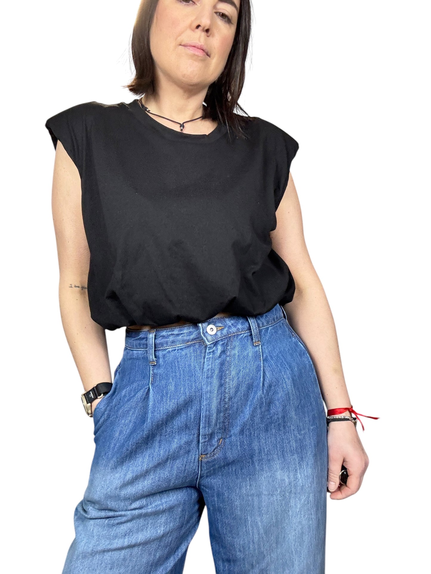 MAGLIETTA CROPPED CON OVATTA HAVEONE