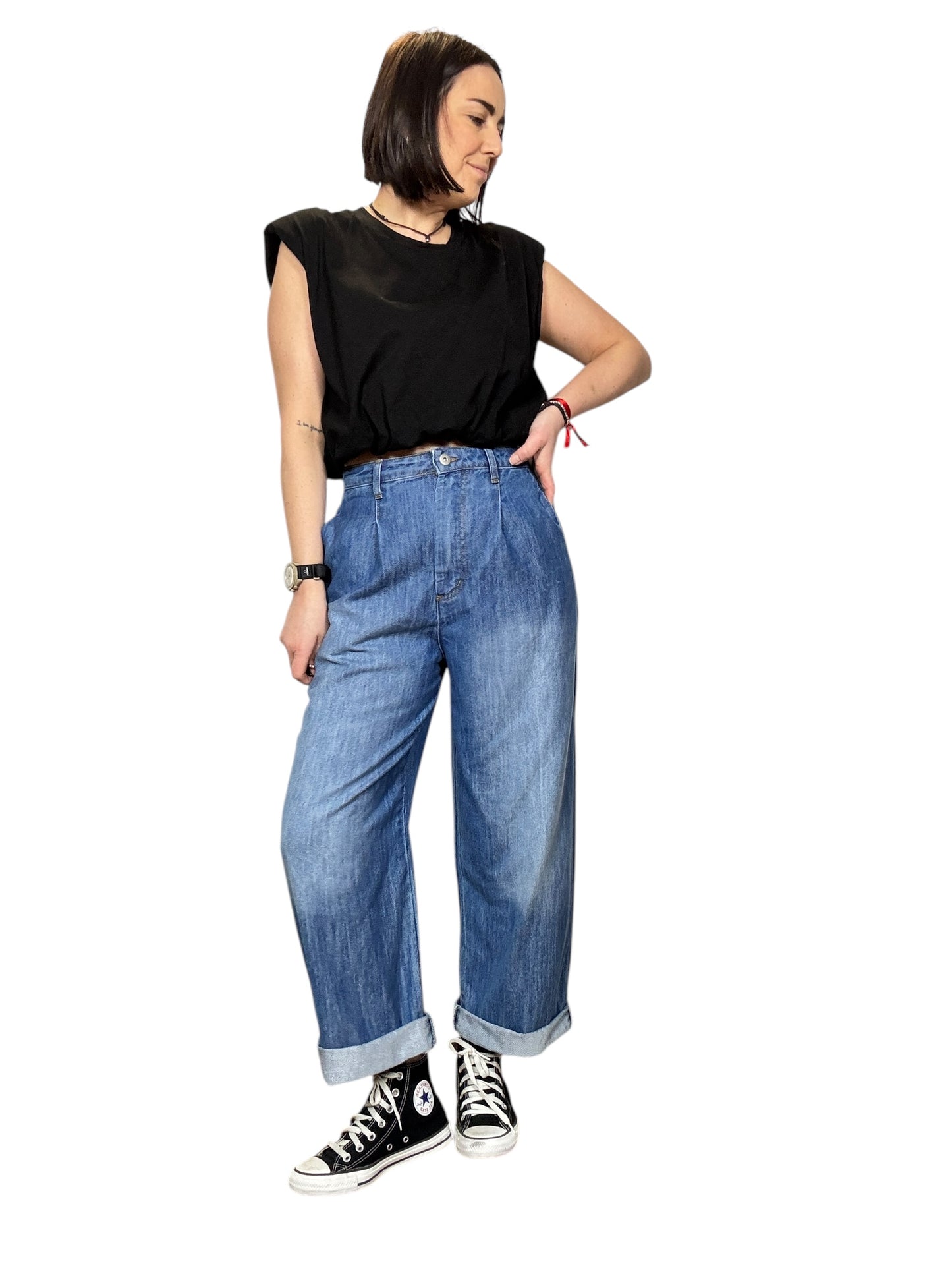 MAGLIETTA CROPPED CON OVATTA HAVEONE