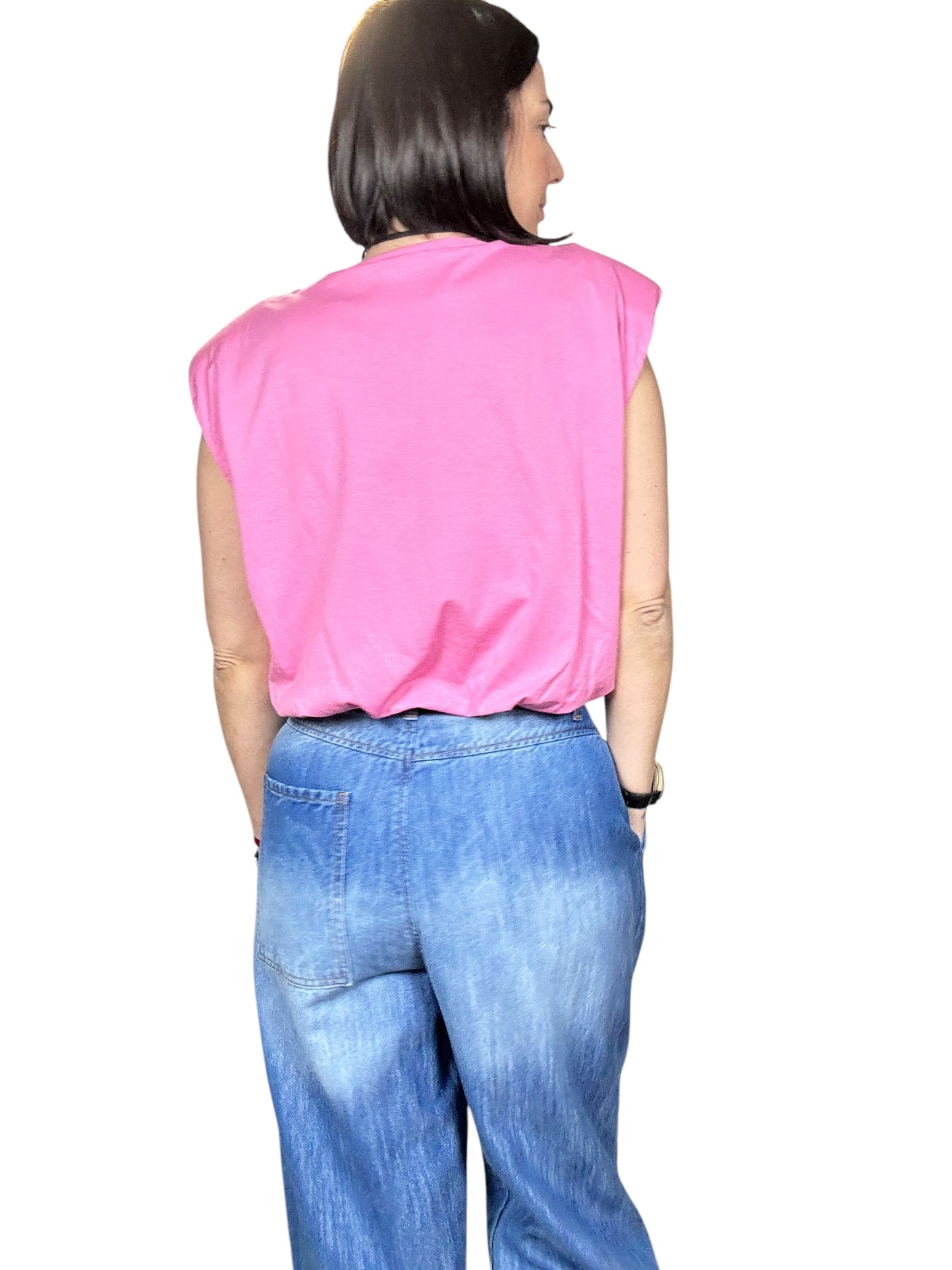 MAGLIETTA CROPPED CON OVATTA HAVEONE