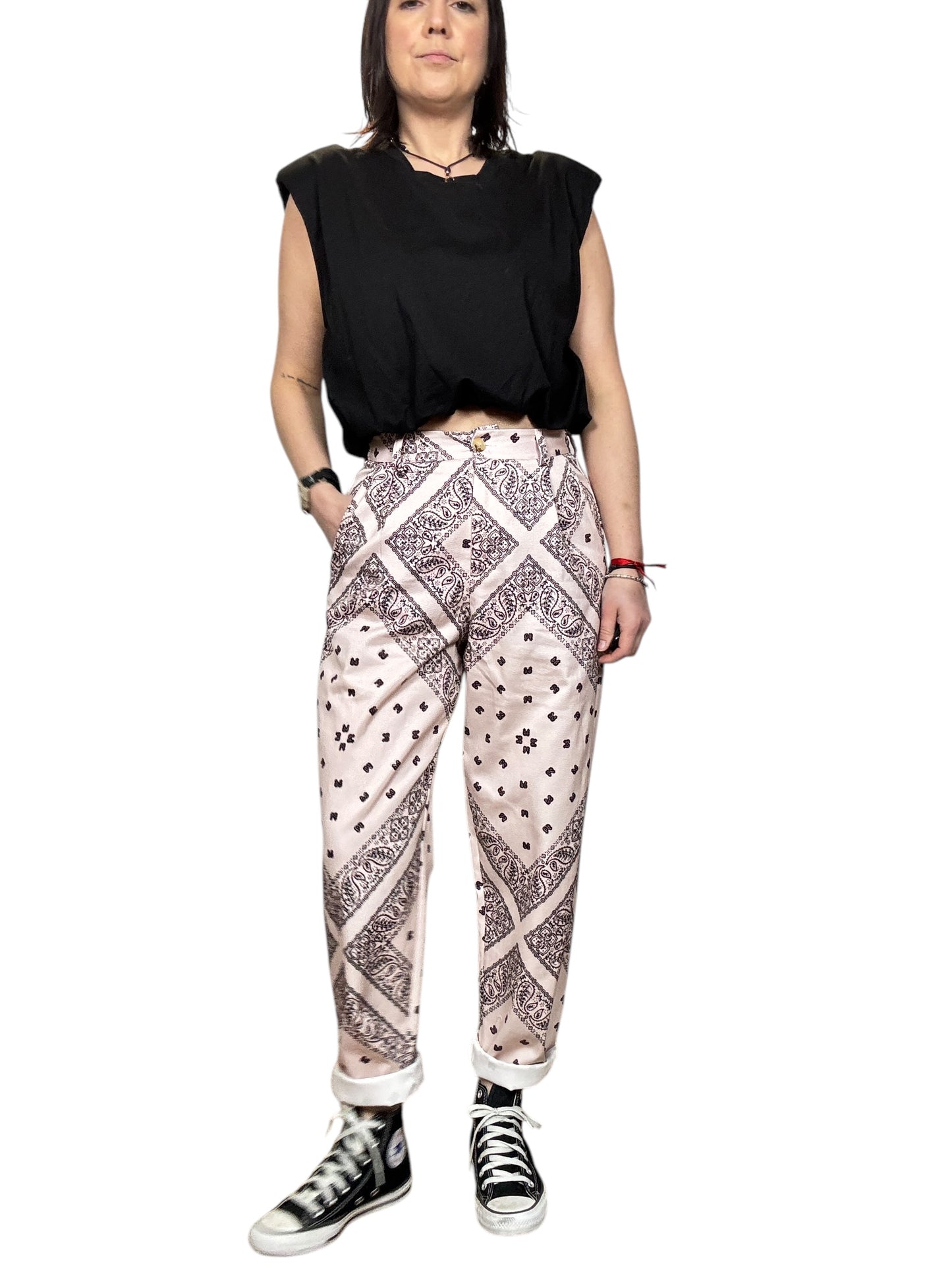 PANTALONE MORBIDO PRINT BANDANA DIXIE