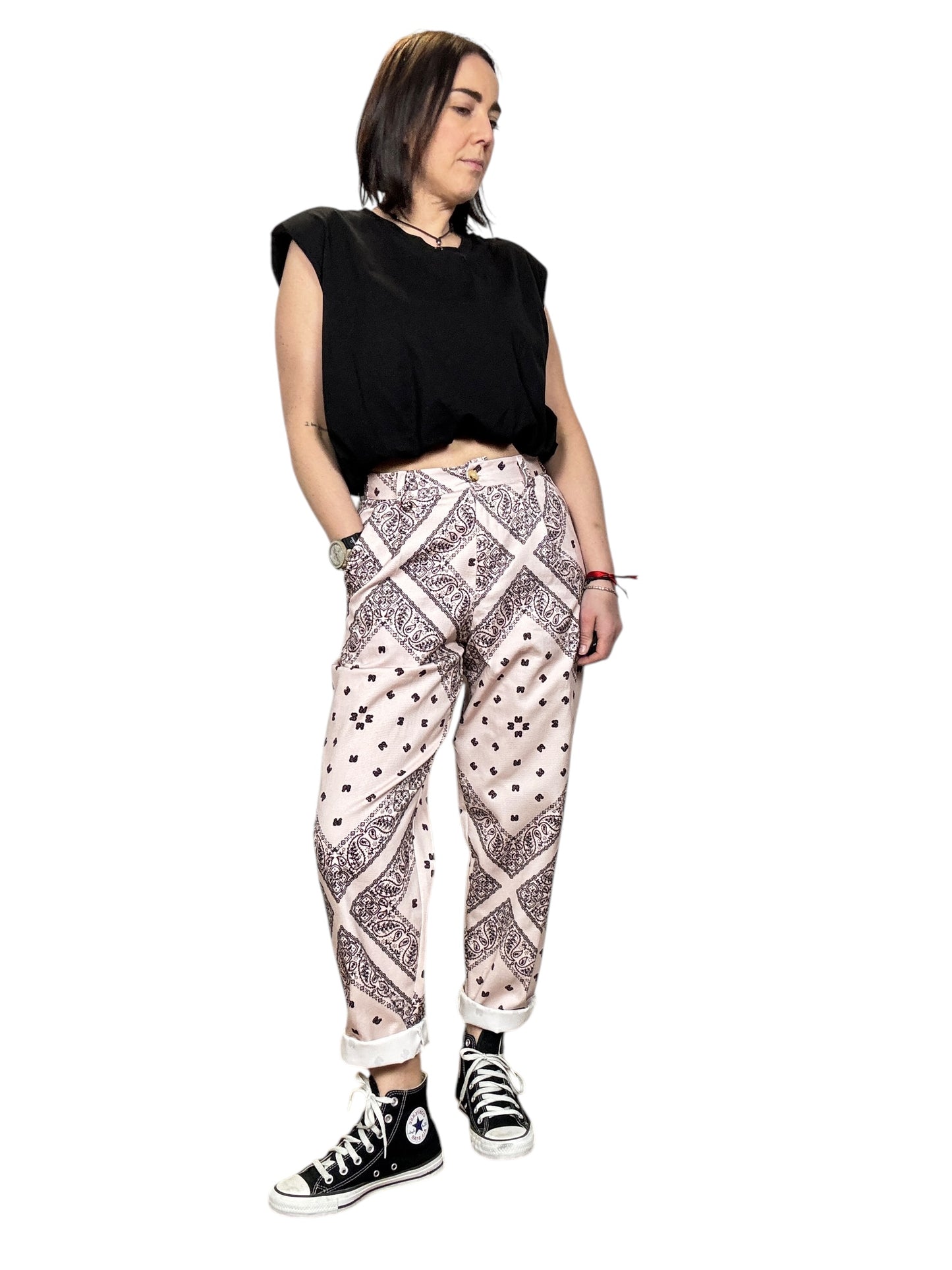 PANTALONE MORBIDO PRINT BANDANA DIXIE