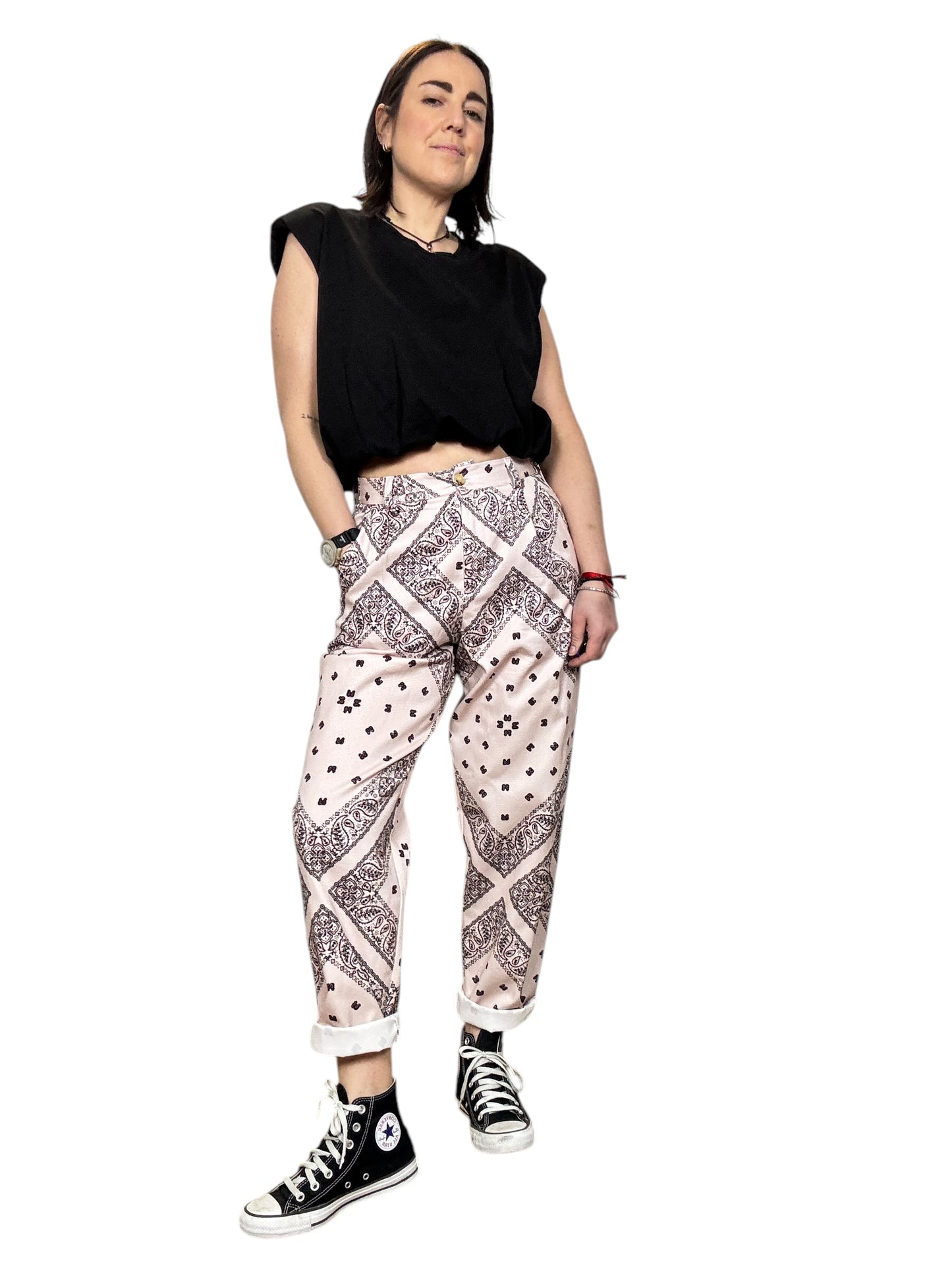 PANTALONE MORBIDO PRINT BANDANA DIXIE