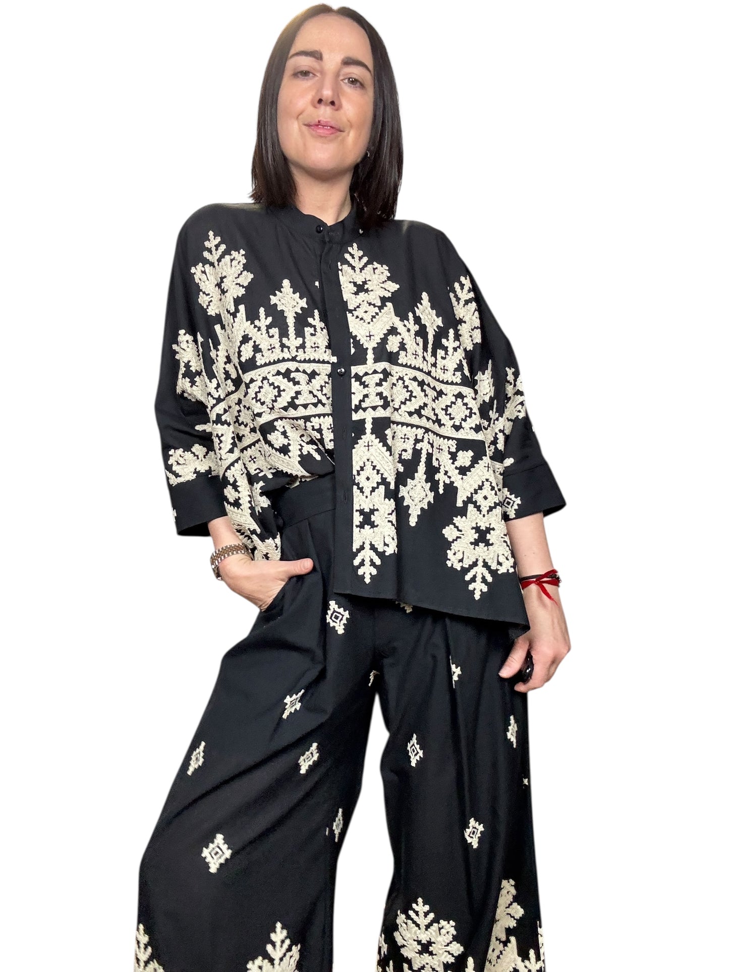 CAMICIA RICAMI DIXIE