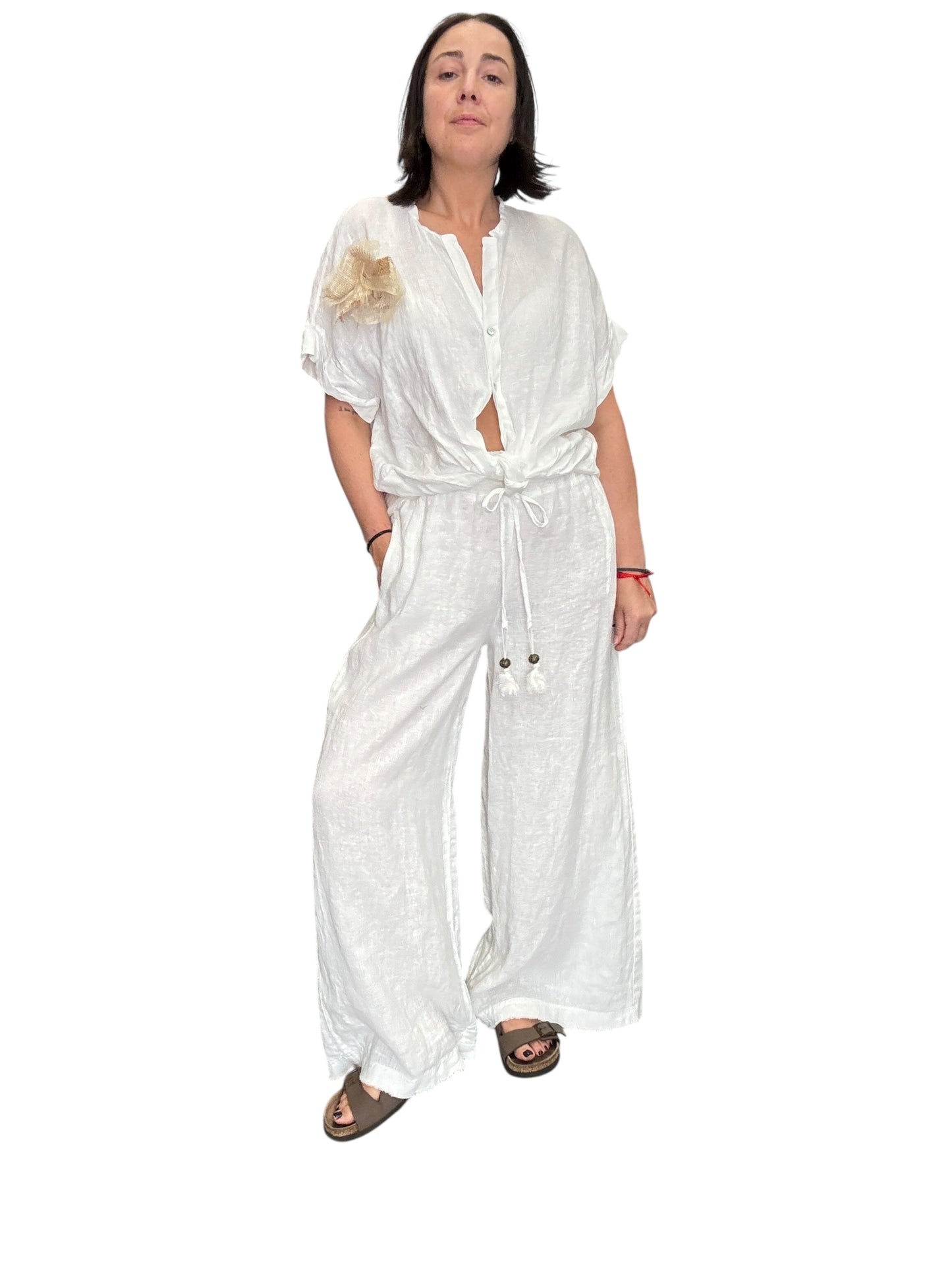 CAMICIA IN LINO MOTEL
