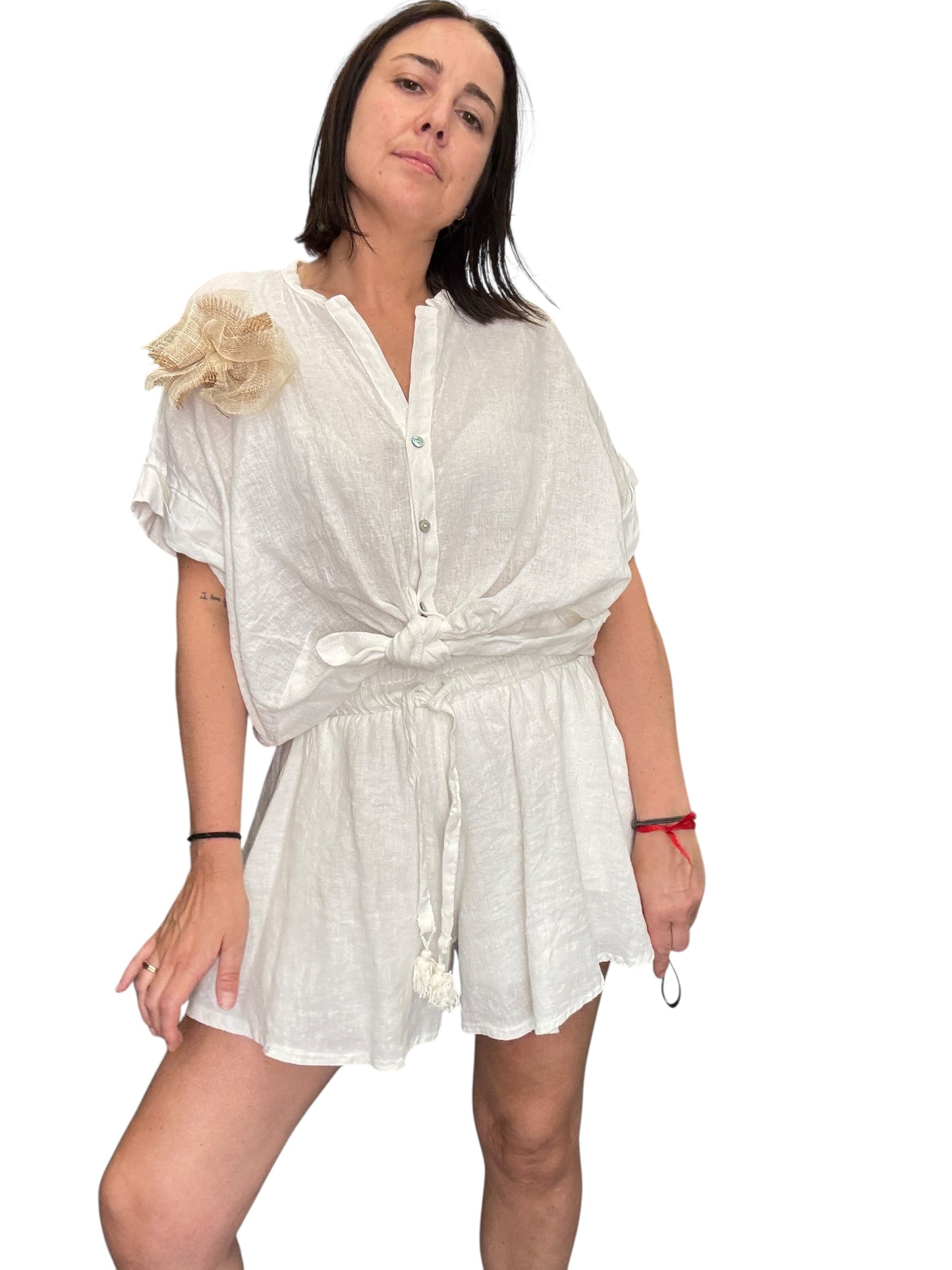 CAMICIA IN LINO MOTEL
