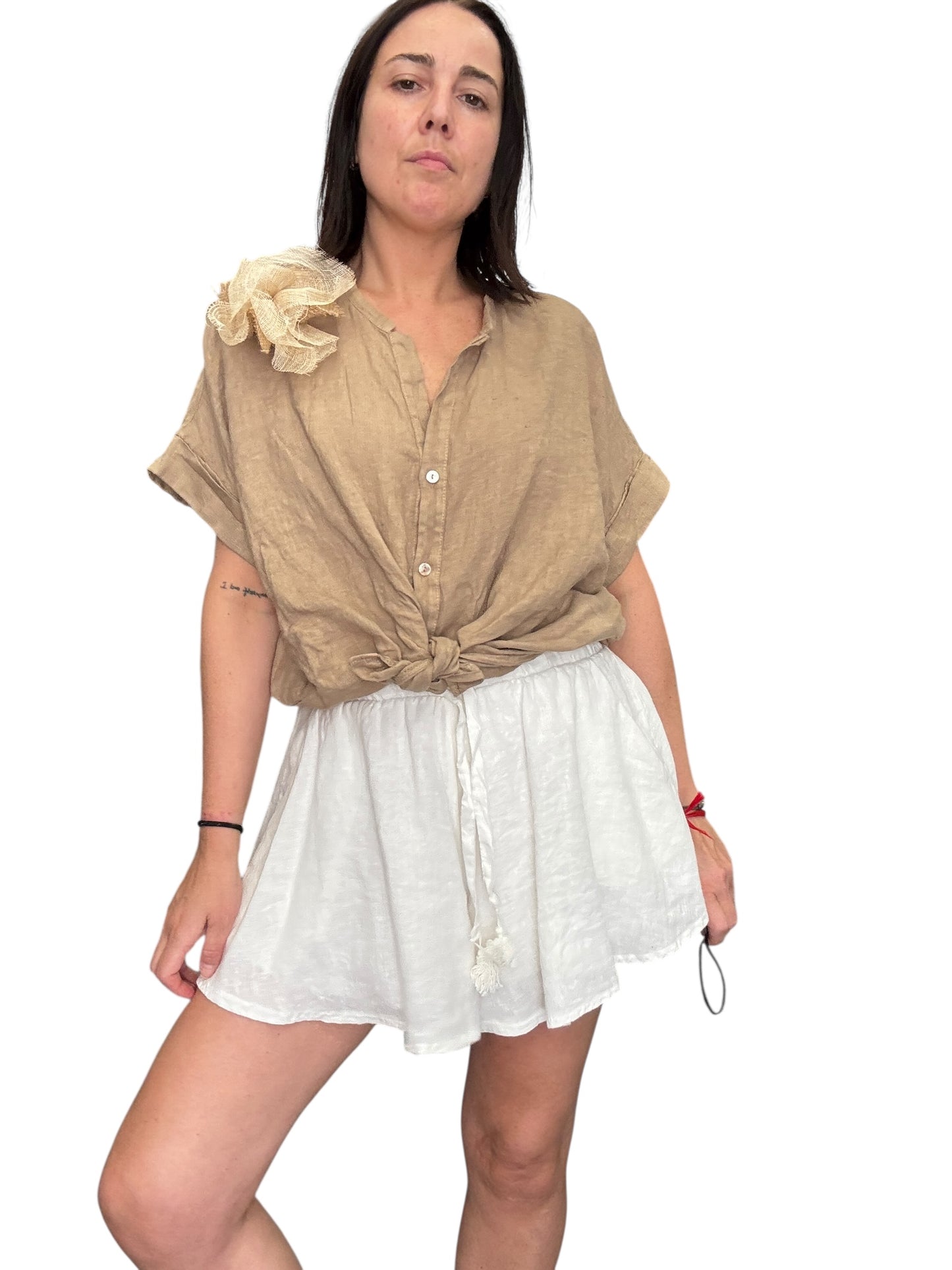 CAMICIA IN LINO MOTEL