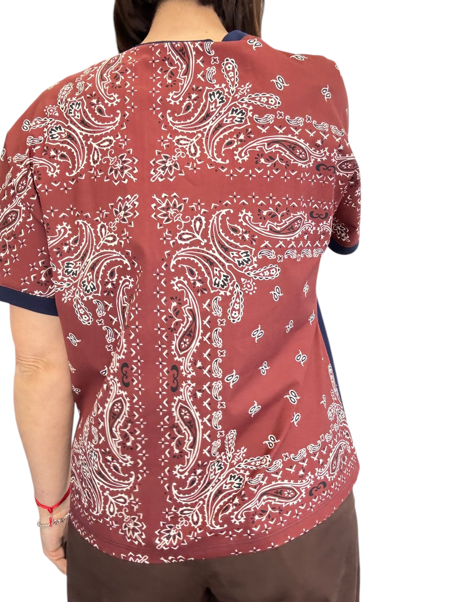 T-SHIRT DOPPIO TESSUTO STAMPA BANDANA VICOLO