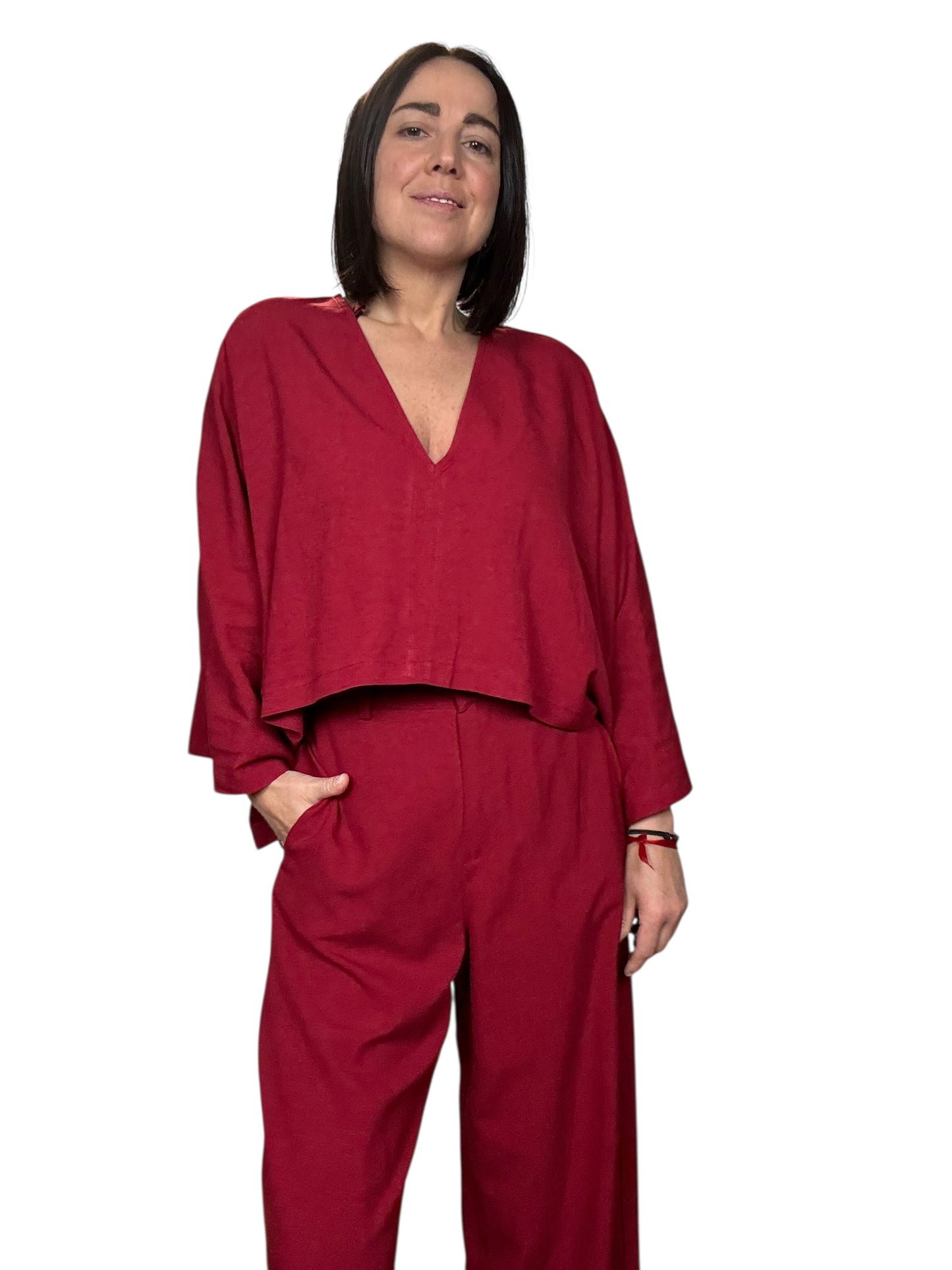 CAMICIA MANICA A KIMONO VICOLO