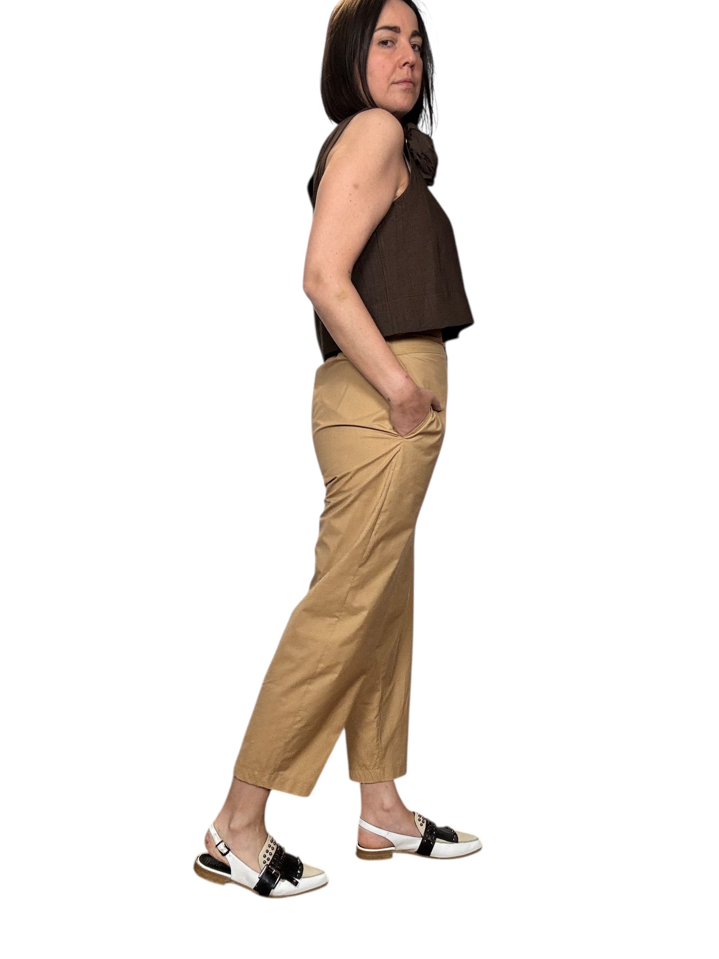 PANTALONE CARROT IN COTONE VICOLO